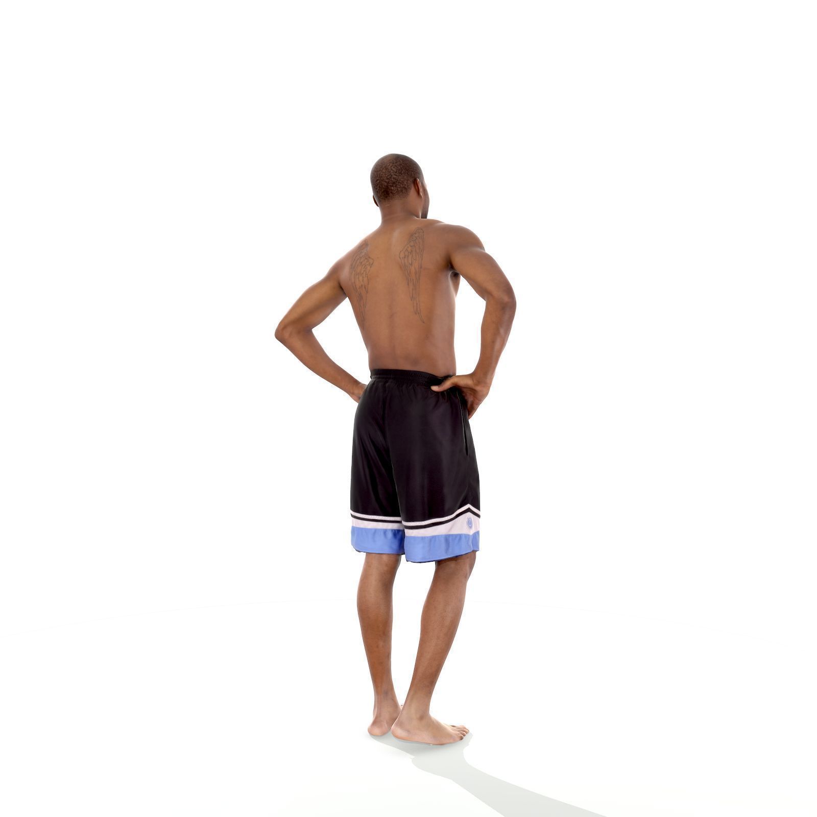Standing Smiling Man with Blue Shorts SMan0311-HD2-O01P01-S 3D model_37