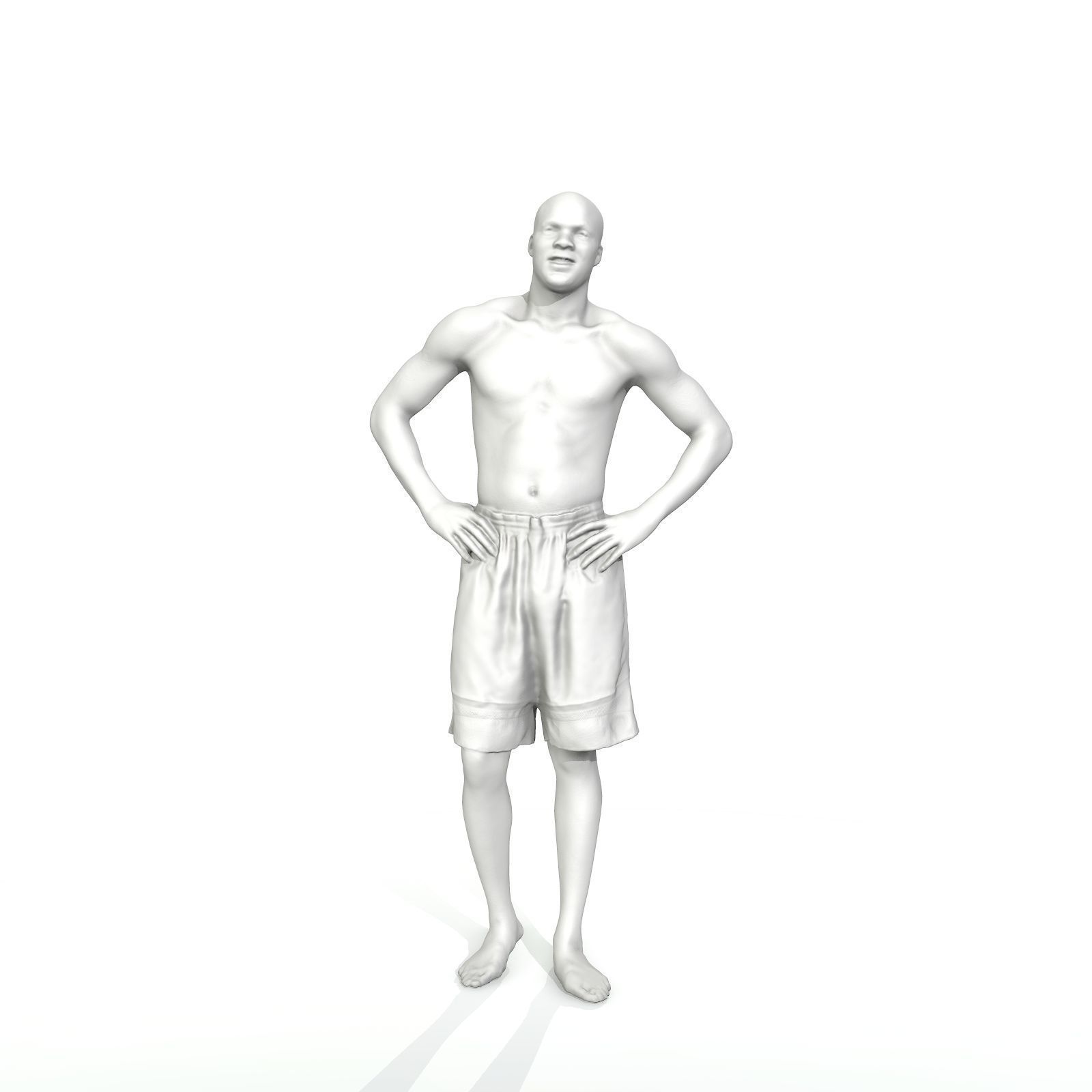 Standing Smiling Man with Blue Shorts SMan0311-HD2-O01P01-S 3D model_55