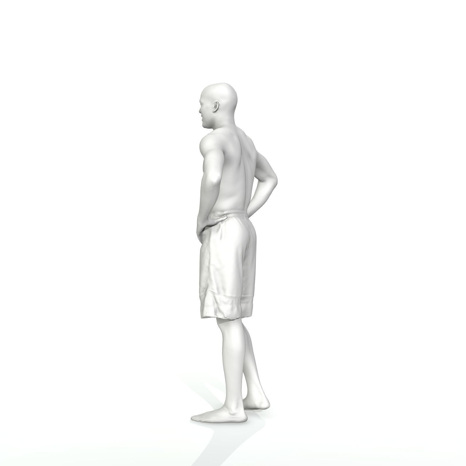 Standing Smiling Man with Blue Shorts SMan0311-HD2-O01P01-S 3D model_71