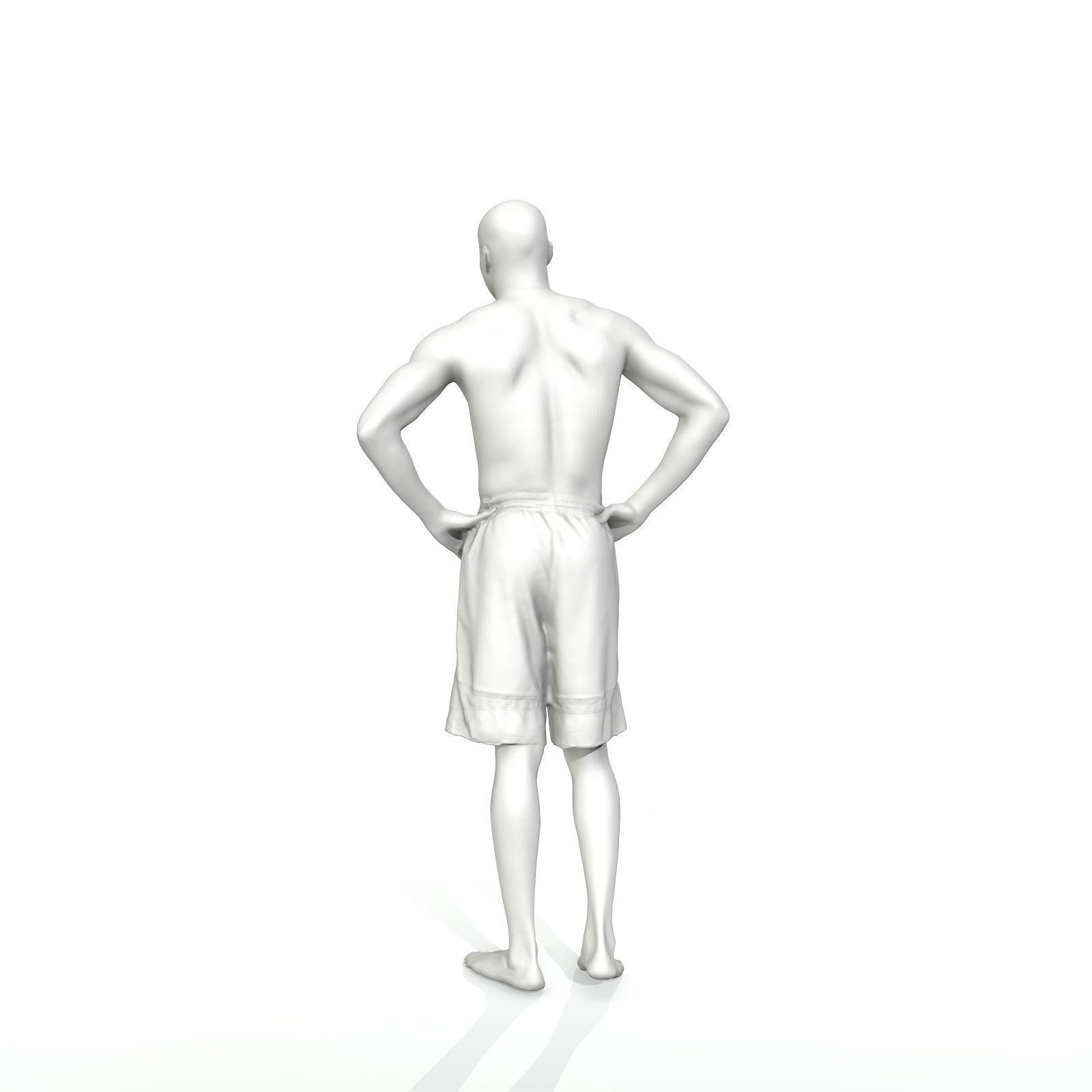 Standing Smiling Man with Blue Shorts SMan0311-HD2-O01P01-S 3D model_48
