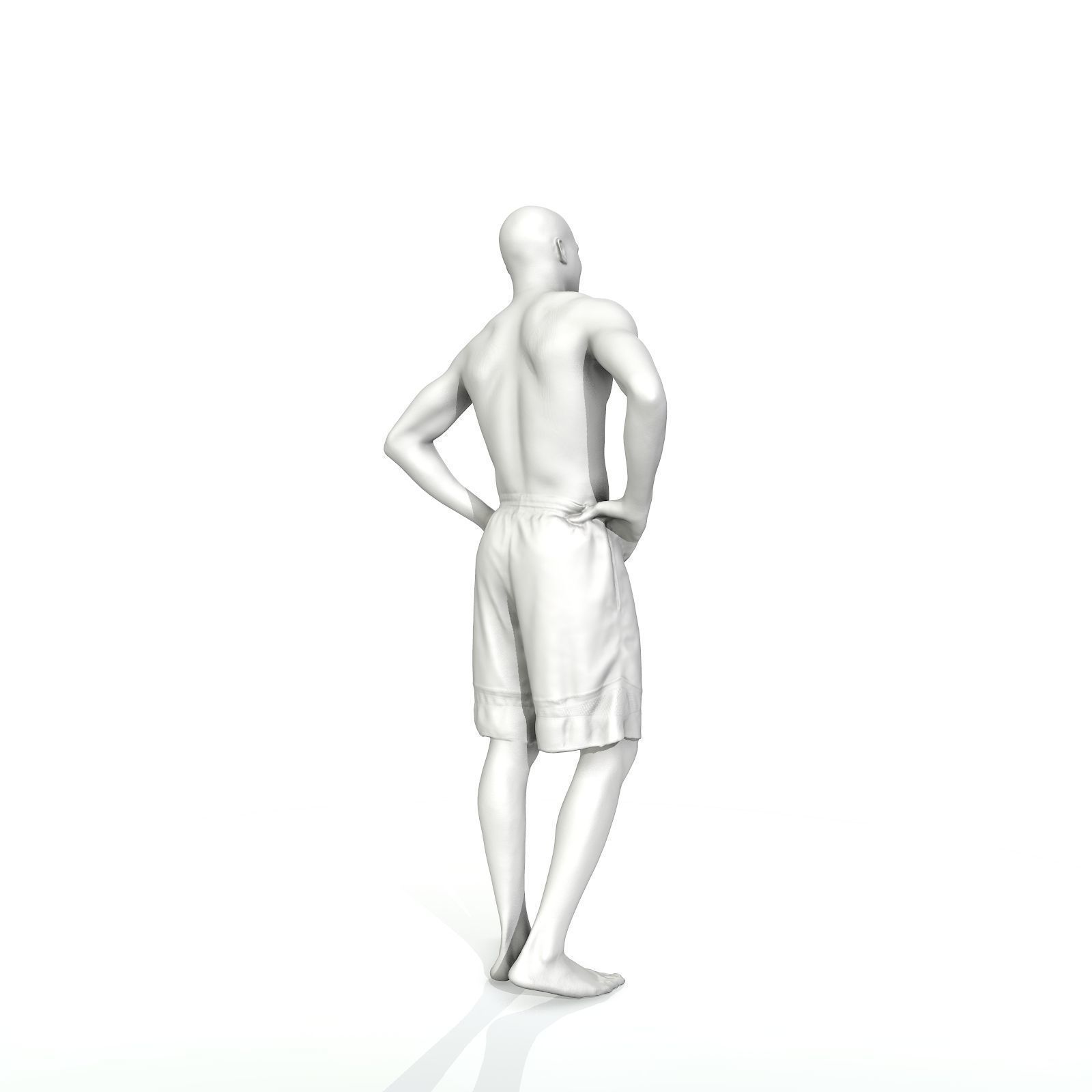 Standing Smiling Man with Blue Shorts SMan0311-HD2-O01P01-S 3D model_13