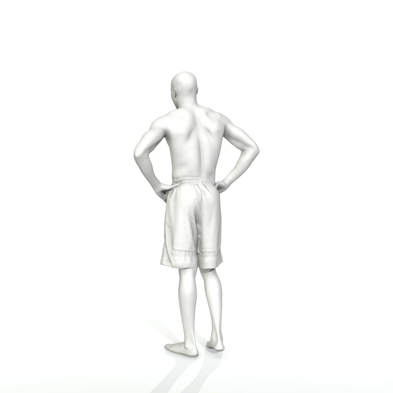 Standing Smiling Man with Blue Shorts SMan0311-HD2-O01P01-S 3D model_12