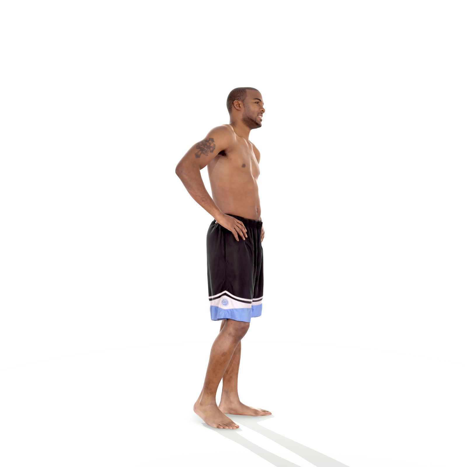 Standing Smiling Man with Blue Shorts SMan0311-HD2-O01P01-S 3D model_32