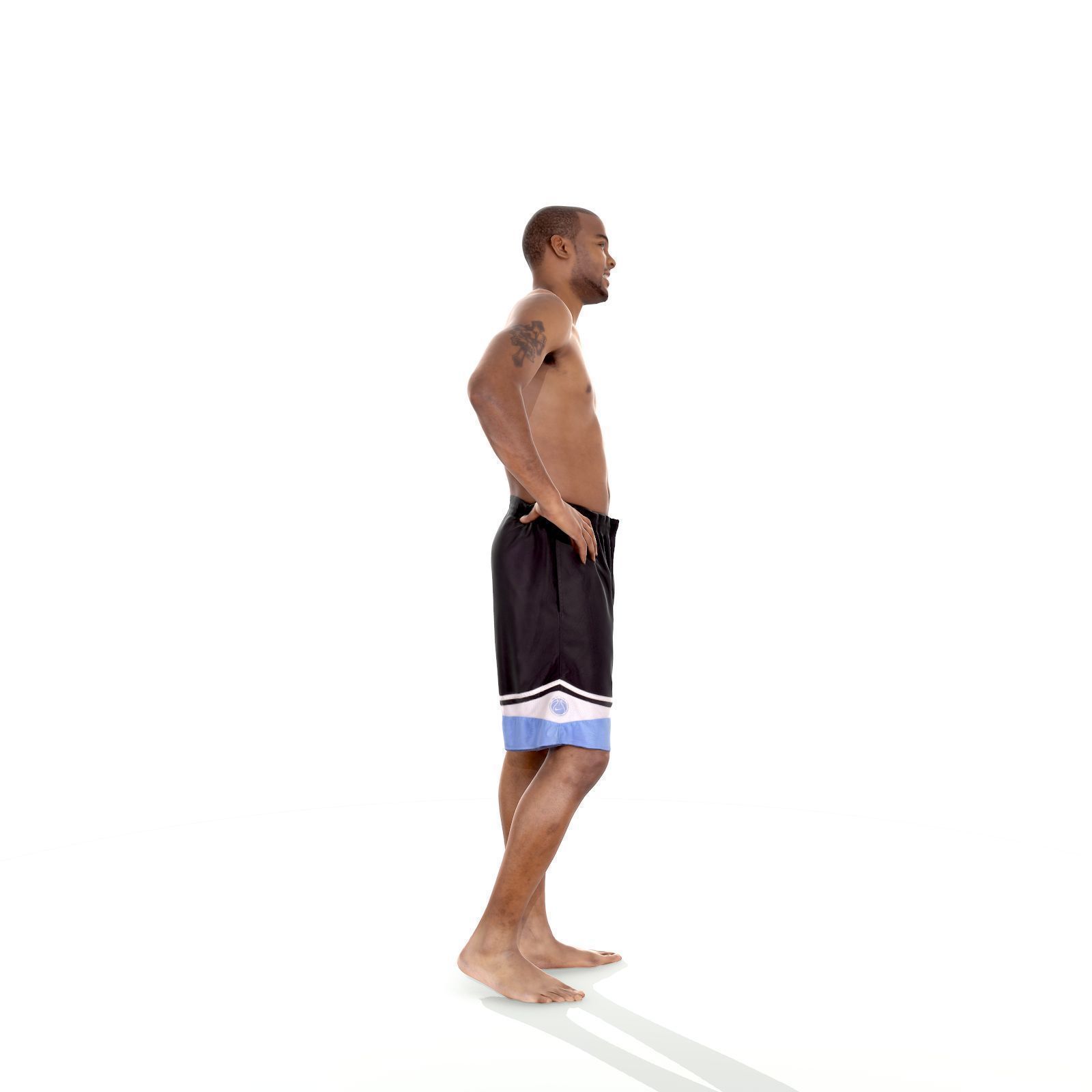 Standing Smiling Man with Blue Shorts SMan0311-HD2-O01P01-S 3D model_39
