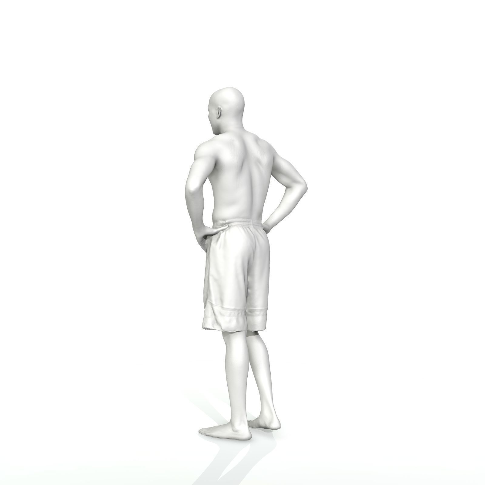Standing Smiling Man with Blue Shorts SMan0311-HD2-O01P01-S 3D model_63