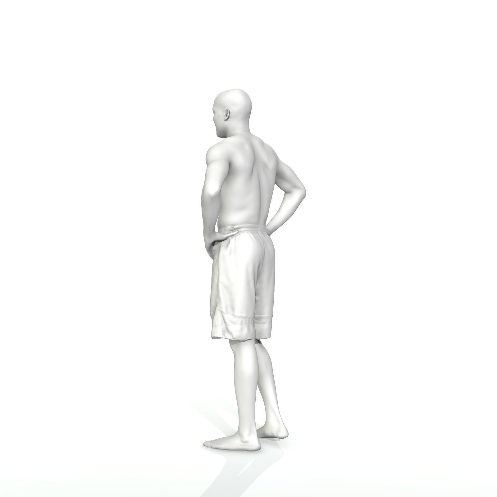 Standing Smiling Man with Blue Shorts SMan0311-HD2-O01P01-S 3D model_59