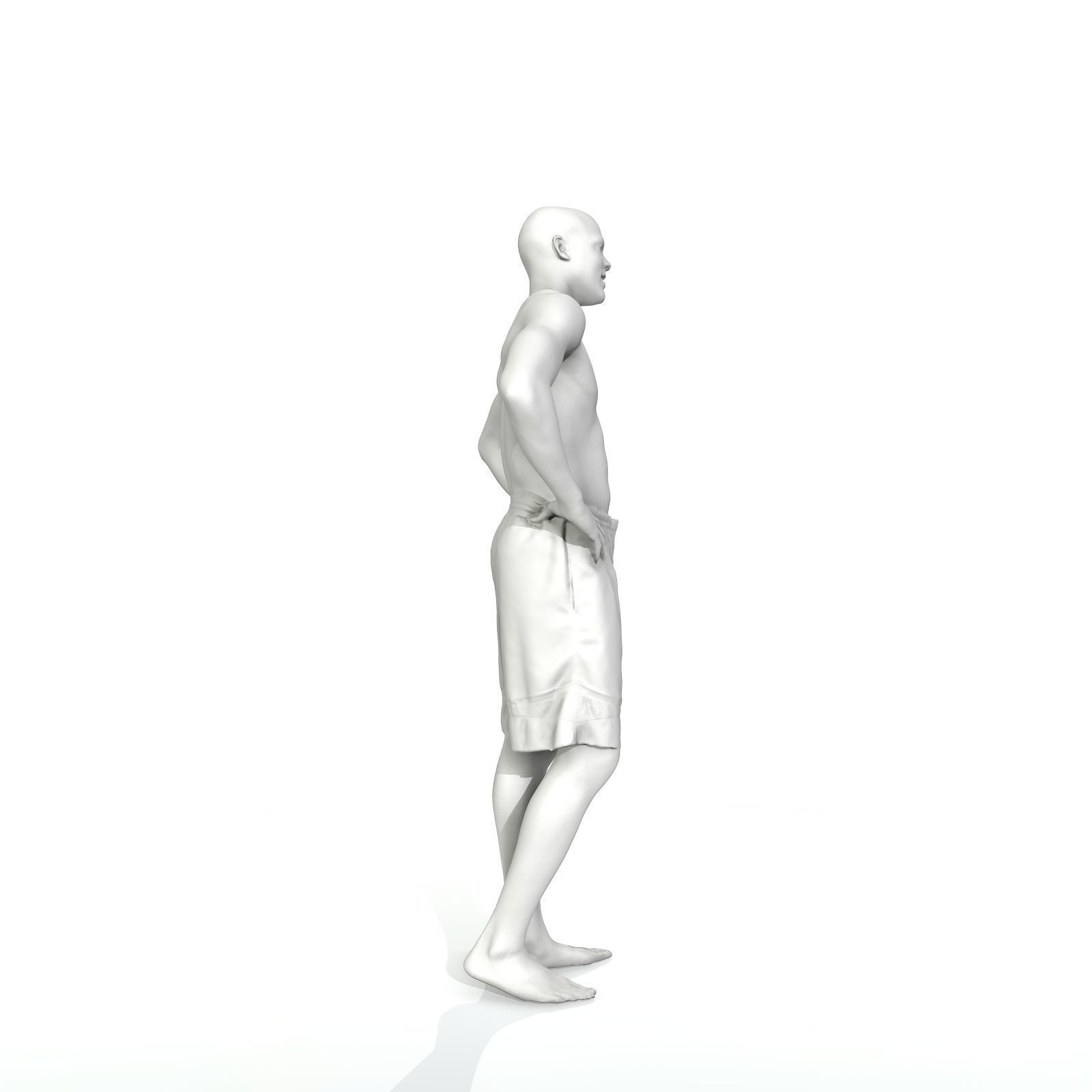 Standing Smiling Man with Blue Shorts SMan0311-HD2-O01P01-S 3D model_20