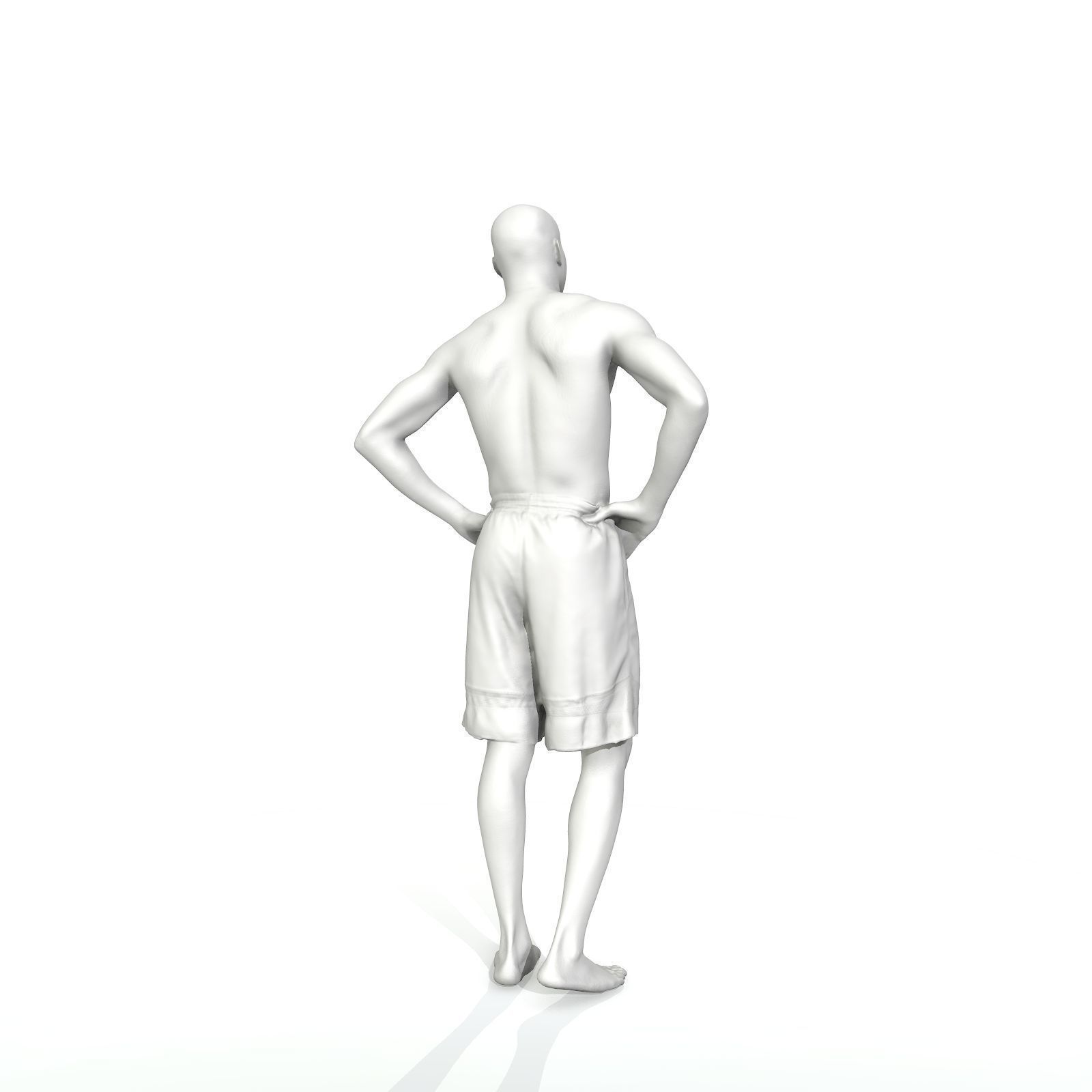 Standing Smiling Man with Blue Shorts SMan0311-HD2-O01P01-S 3D model_58