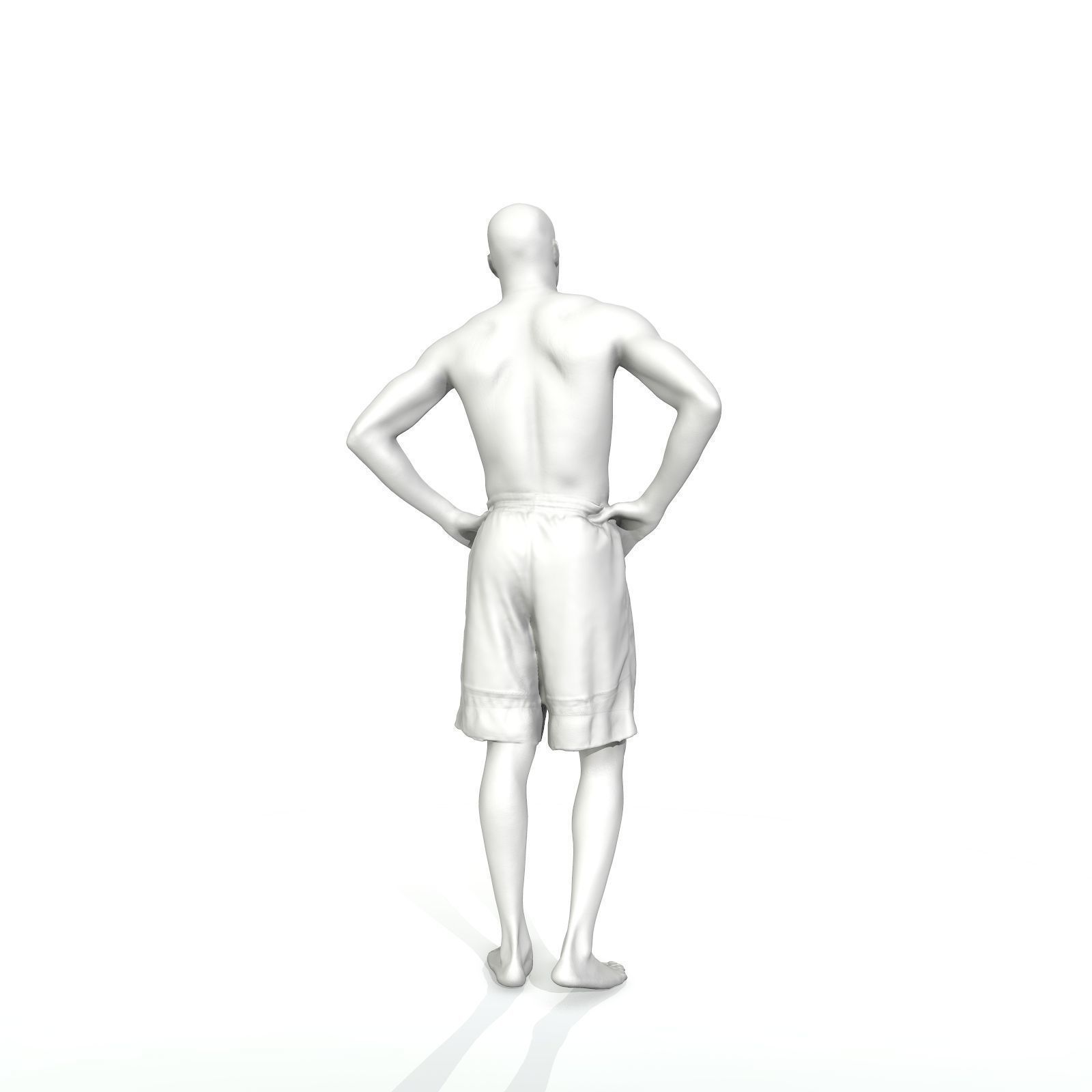 Standing Smiling Man with Blue Shorts SMan0311-HD2-O01P01-S 3D model_47