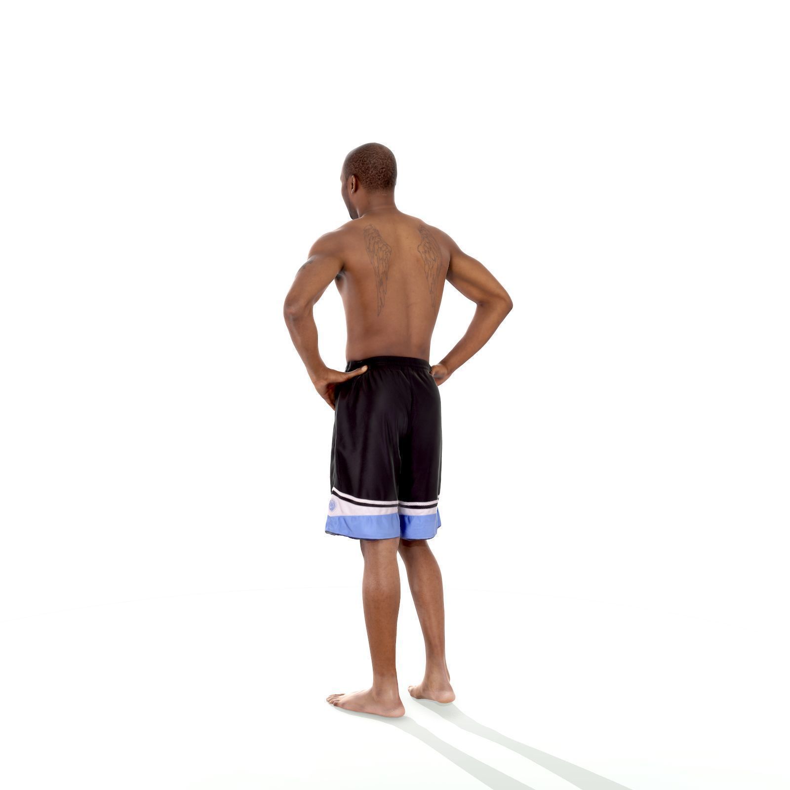 Standing Smiling Man with Blue Shorts SMan0311-HD2-O01P01-S 3D model_52
