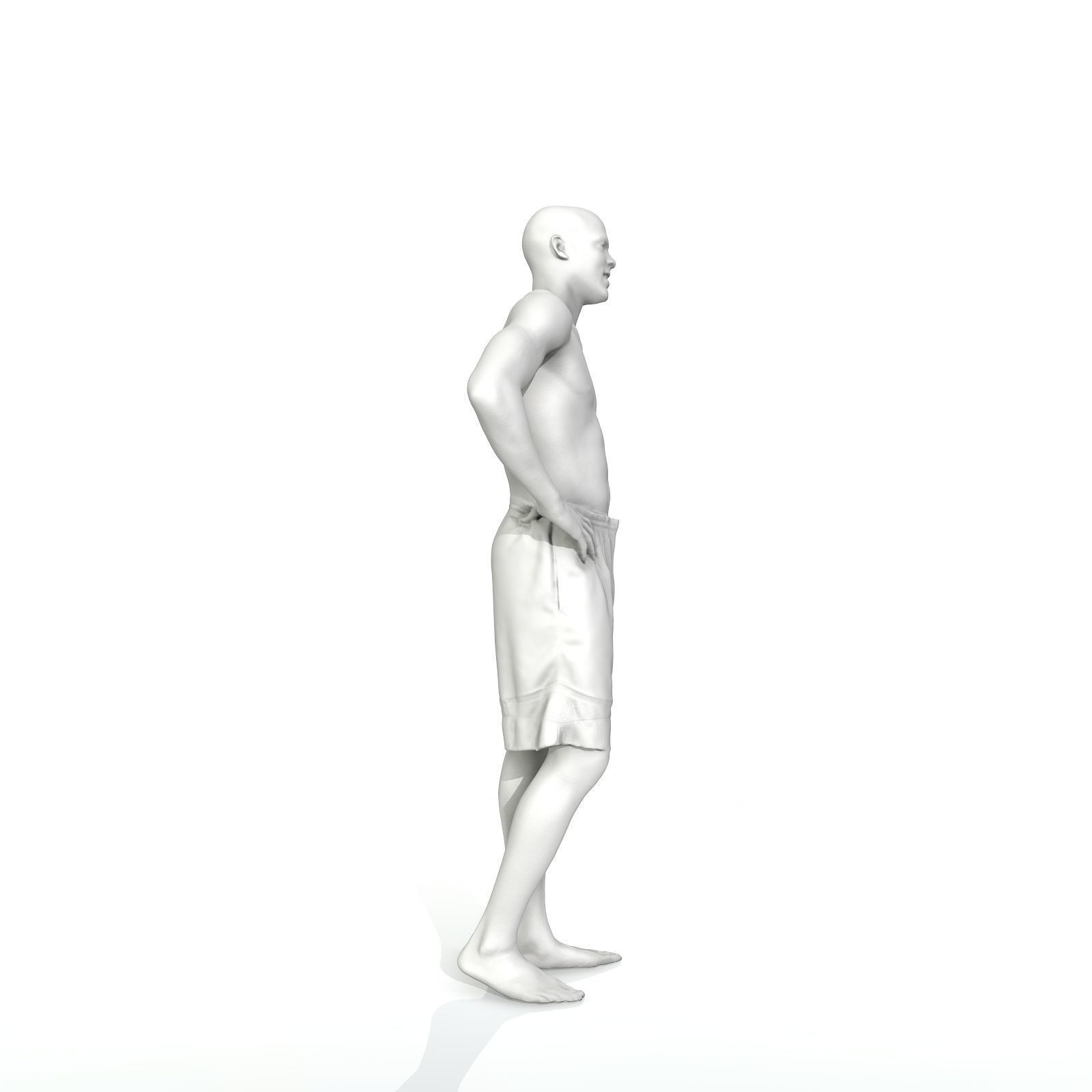 Standing Smiling Man with Blue Shorts SMan0311-HD2-O01P01-S 3D model_11
