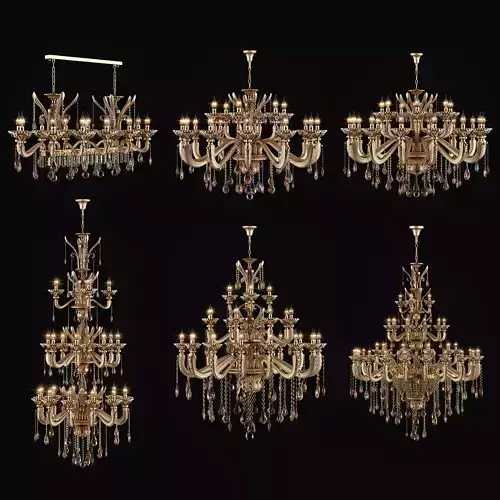 Alzata Osgona Chandeliers Collection 2 3D model