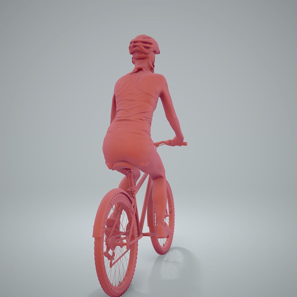 Blue Wearing Sporty Woman on a Bicycle SWom0304-HD2-O01P01-S 3D model_32