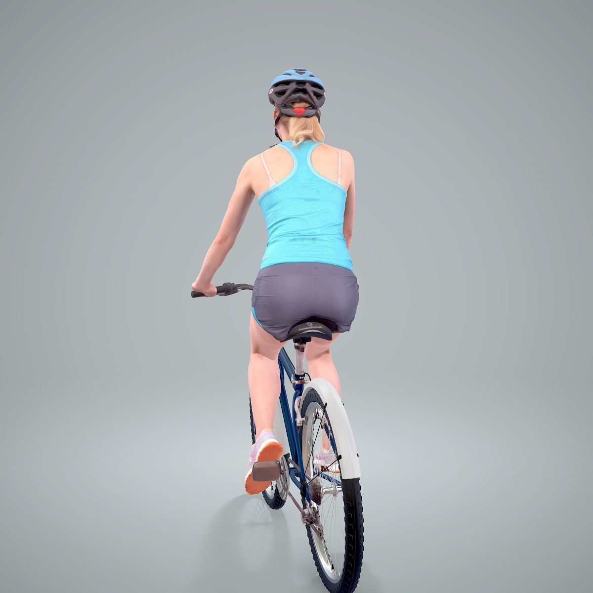 Blue Wearing Sporty Woman on a Bicycle SWom0304-HD2-O01P01-S 3D model_64