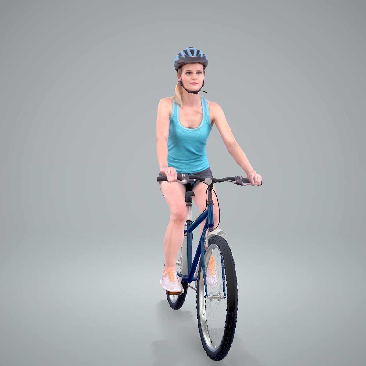 Blue Wearing Sporty Woman on a Bicycle SWom0304-HD2-O01P01-S 3D model_51