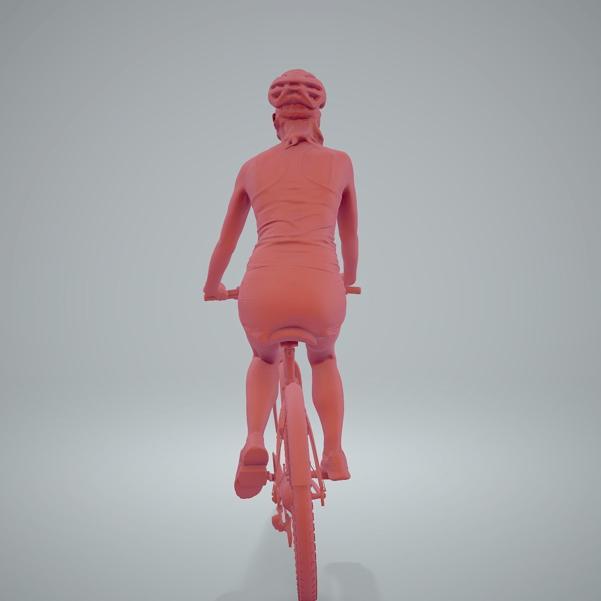 Blue Wearing Sporty Woman on a Bicycle SWom0304-HD2-O01P01-S 3D model_55