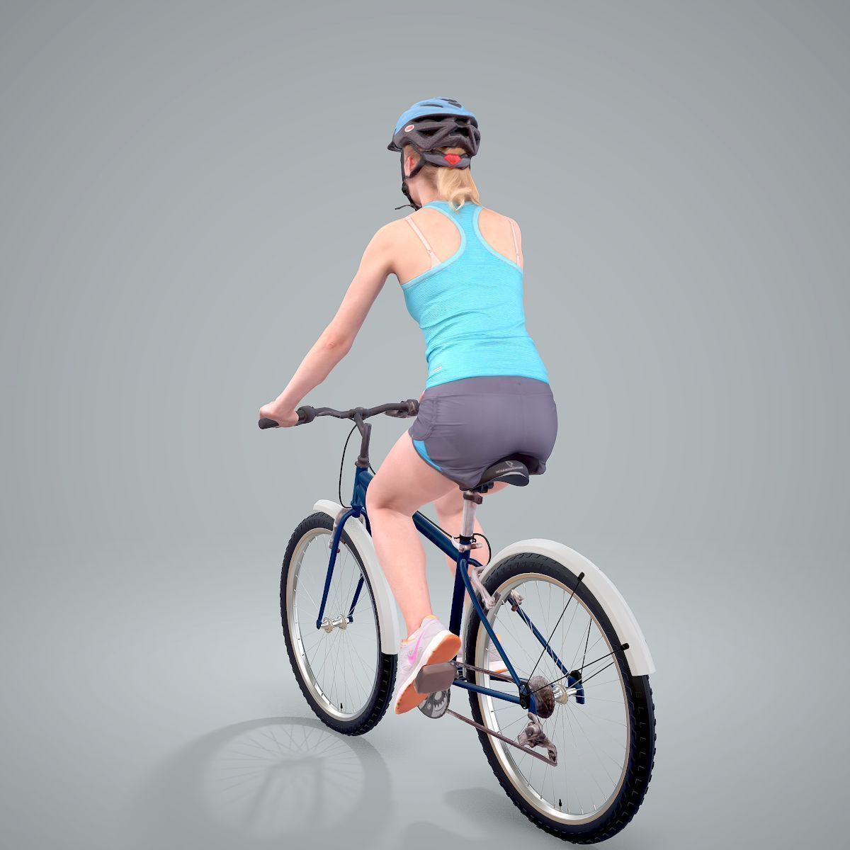 Blue Wearing Sporty Woman on a Bicycle SWom0304-HD2-O01P01-S 3D model_65