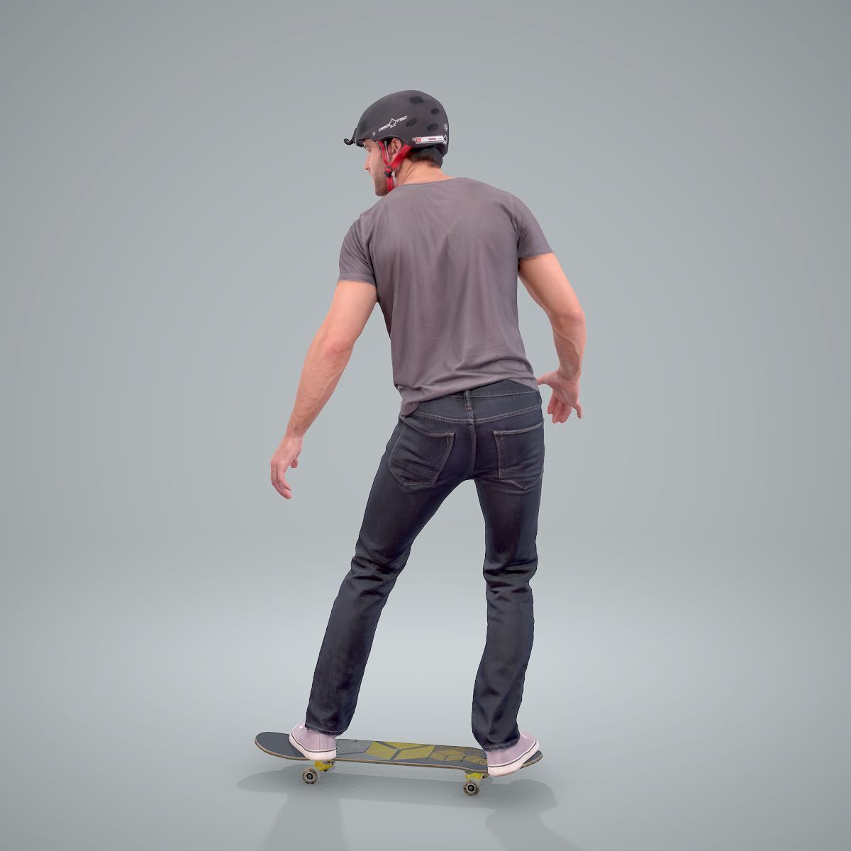 Sporty Man on a Skateboard with HelmetSMan0302-HD2-O01P01-S 3D model_70