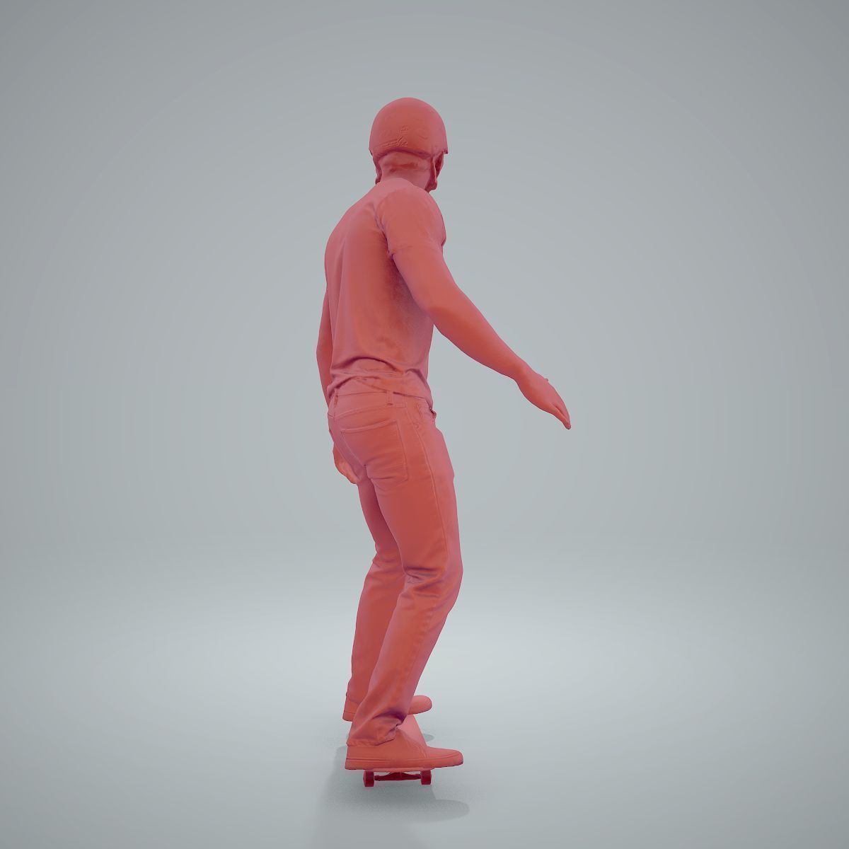 Sporty Man on a Skateboard with HelmetSMan0302-HD2-O01P01-S 3D model_35