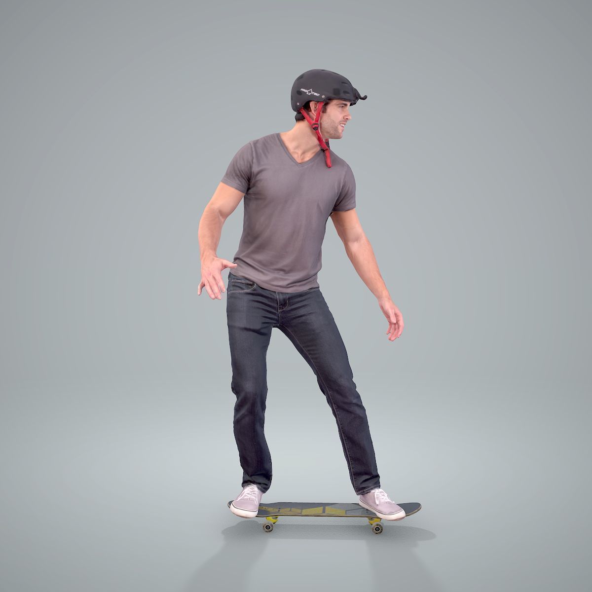 Sporty Man on a Skateboard with HelmetSMan0302-HD2-O01P01-S 3D model_33
