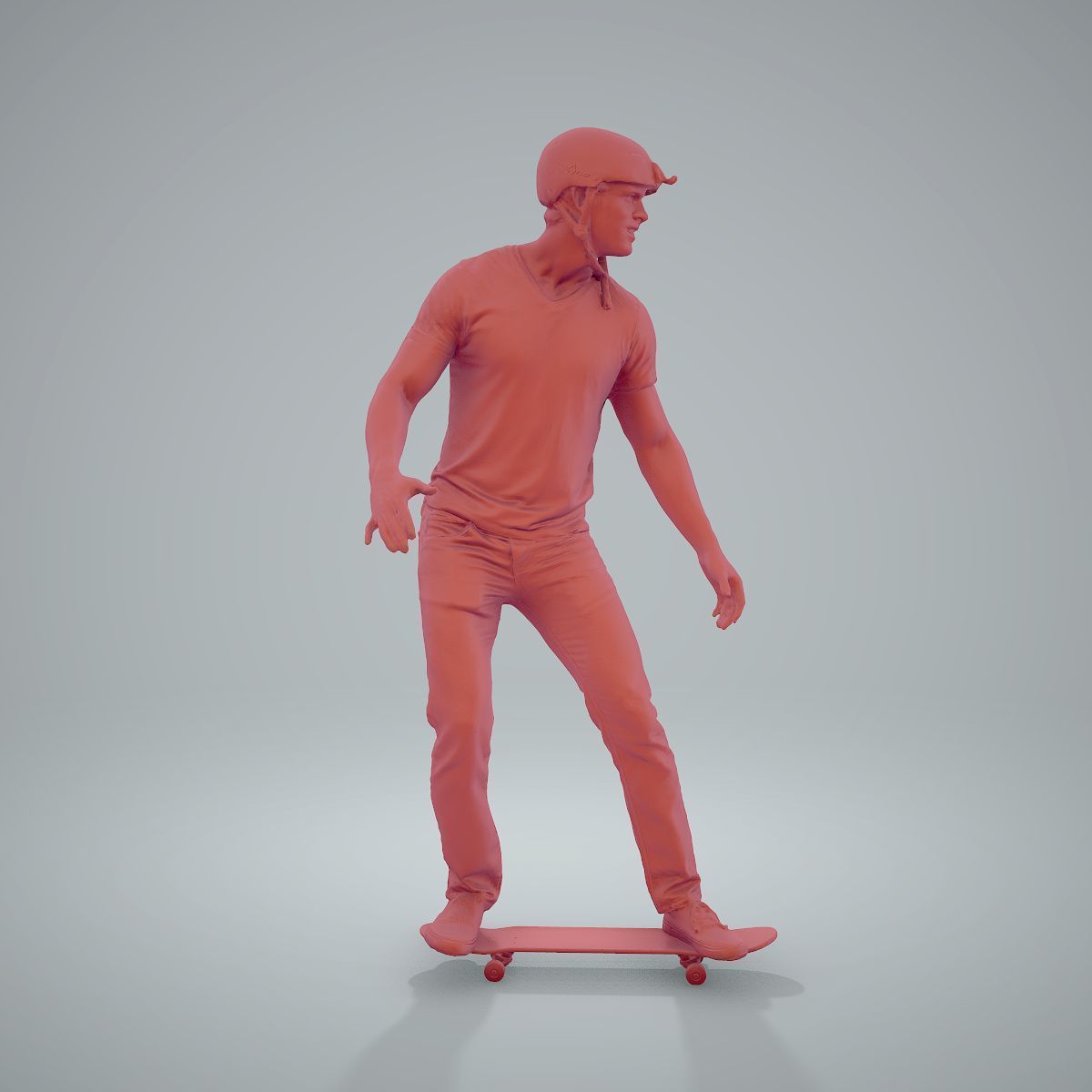 Sporty Man on a Skateboard with HelmetSMan0302-HD2-O01P01-S 3D model_48