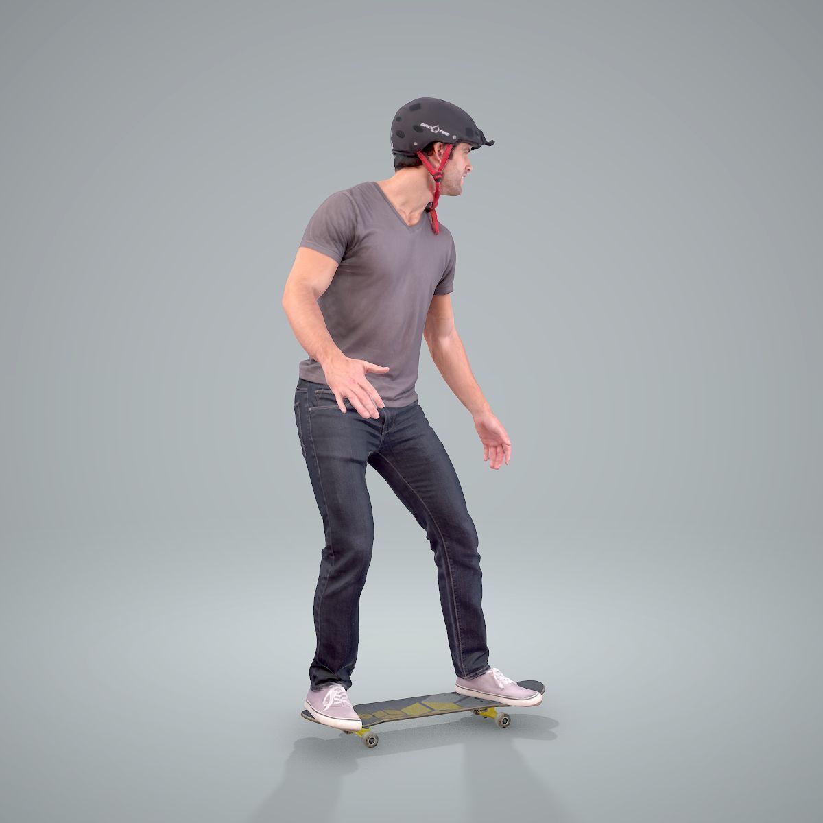 Sporty Man on a Skateboard with HelmetSMan0302-HD2-O01P01-S 3D model_44