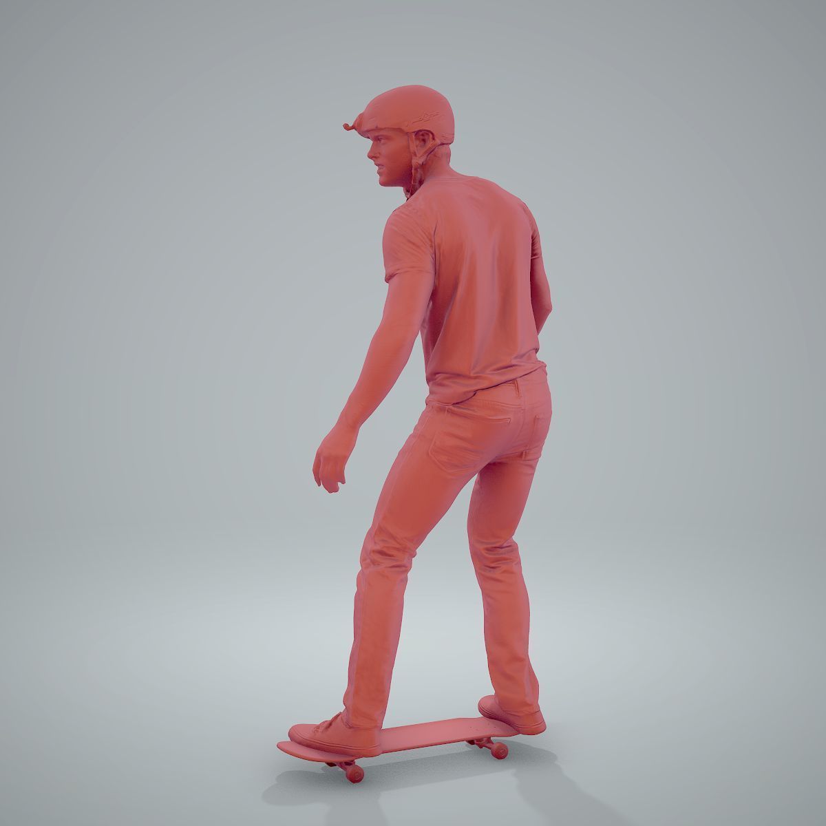 Sporty Man on a Skateboard with HelmetSMan0302-HD2-O01P01-S 3D model_12