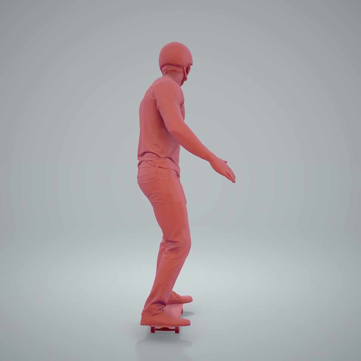 Sporty Man on a Skateboard with HelmetSMan0302-HD2-O01P01-S 3D model_51