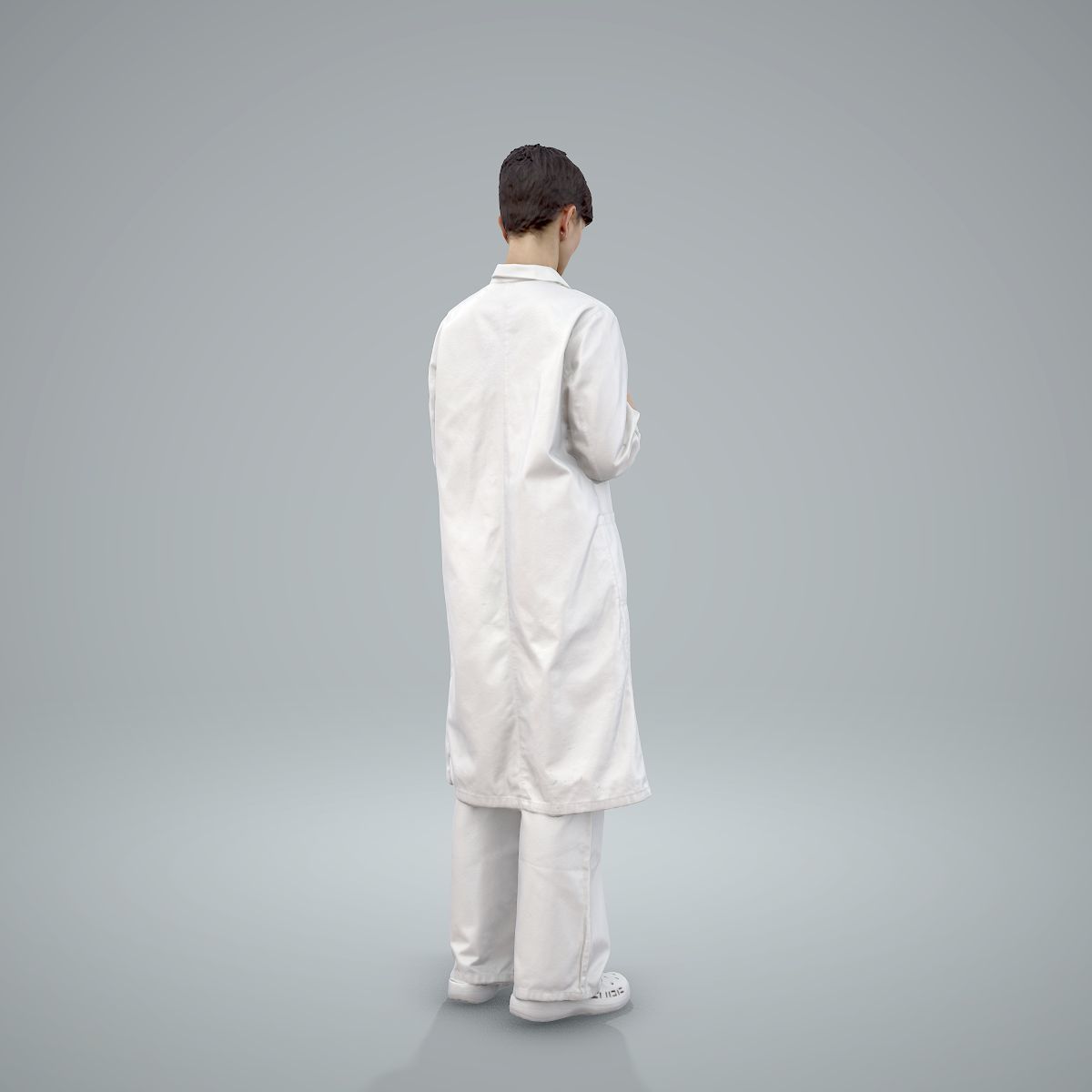 Female Doctor Wearing White Uniform WWom0303-HD2-O01P01-S 3D model_27
