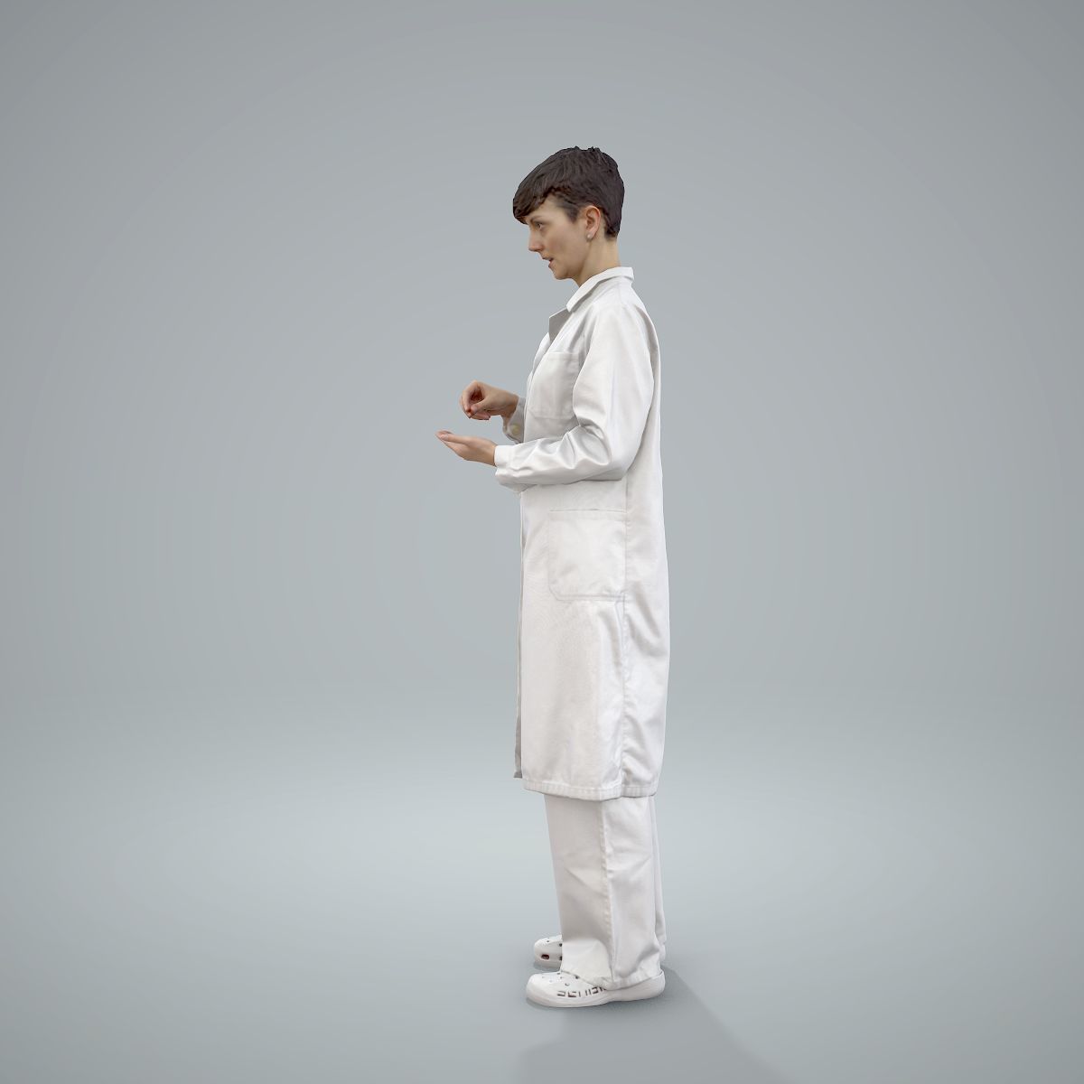 Female Doctor Wearing White Uniform WWom0303-HD2-O01P01-S 3D model_38