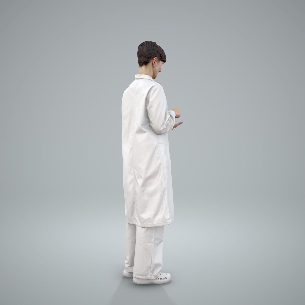 Female Doctor Wearing White Uniform WWom0303-HD2-O01P01-S 3D model_59