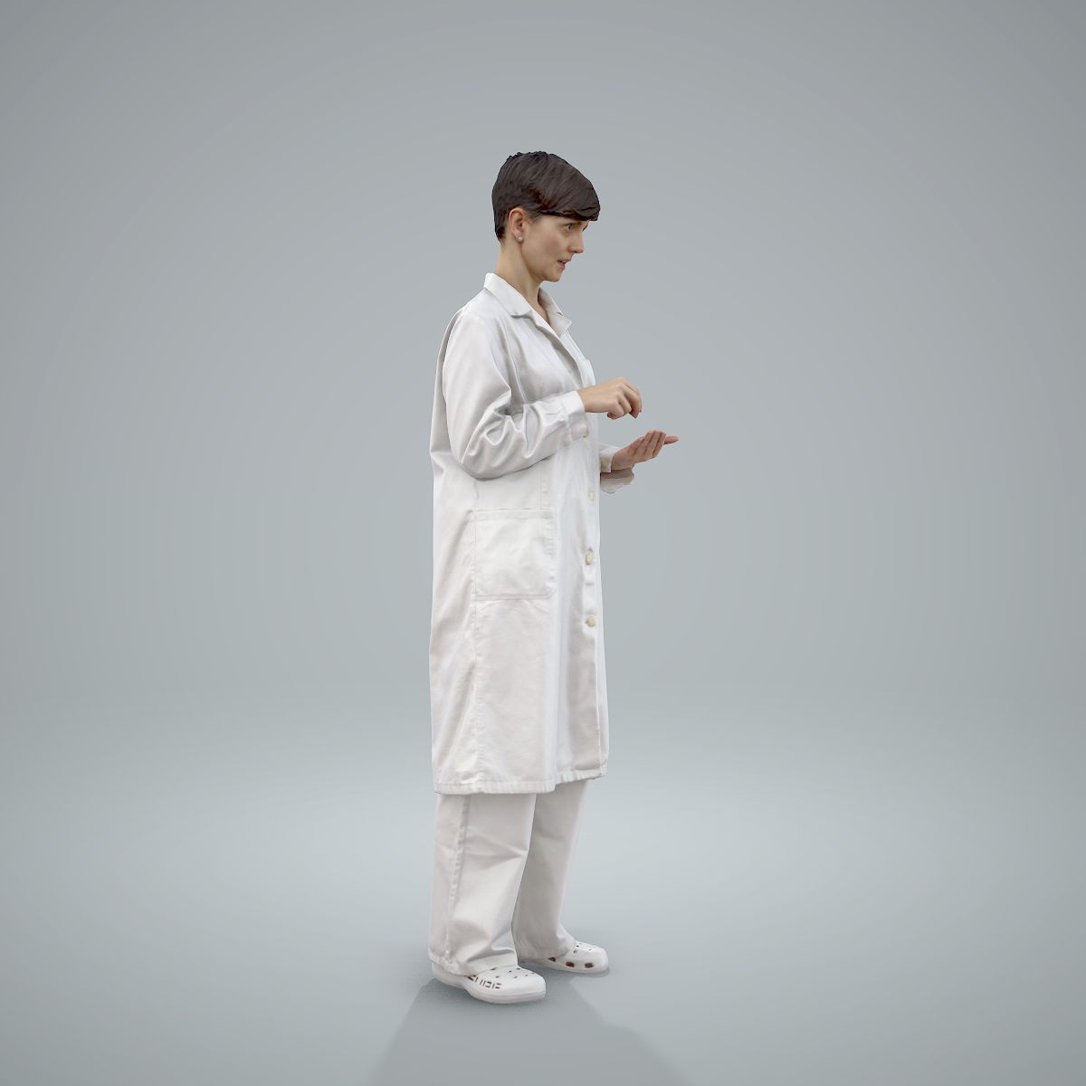 Female Doctor Wearing White Uniform WWom0303-HD2-O01P01-S 3D model_54