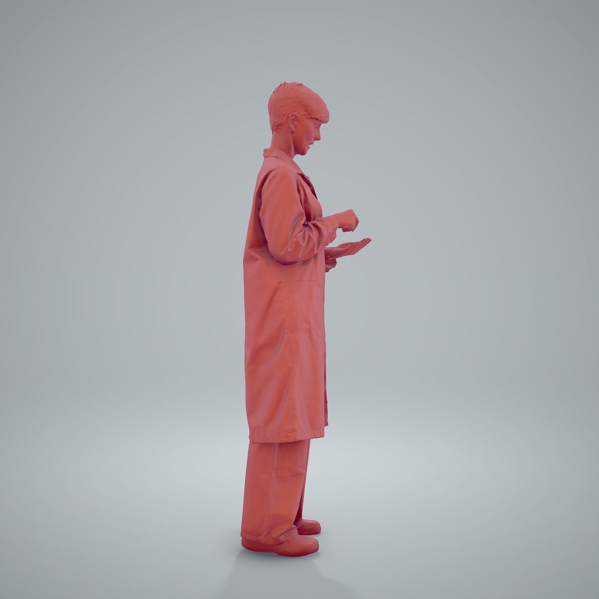 Female Doctor Wearing White Uniform WWom0303-HD2-O01P01-S 3D model_57