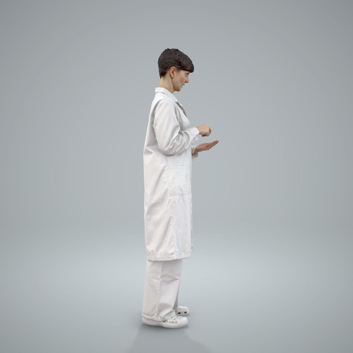 Female Doctor Wearing White Uniform WWom0303-HD2-O01P01-S 3D model_45