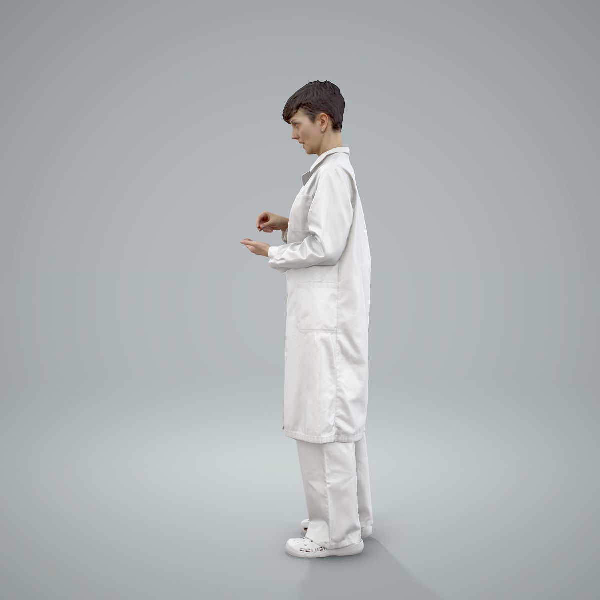 Female Doctor Wearing White Uniform WWom0303-HD2-O01P01-S 3D model_41