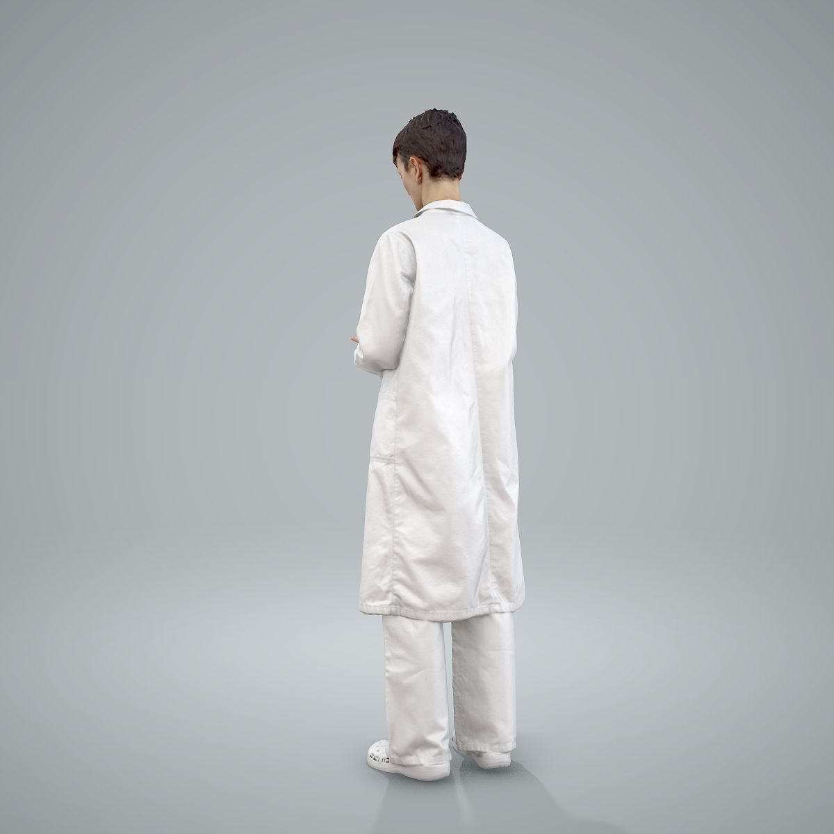 Female Doctor Wearing White Uniform WWom0303-HD2-O01P01-S 3D model_28