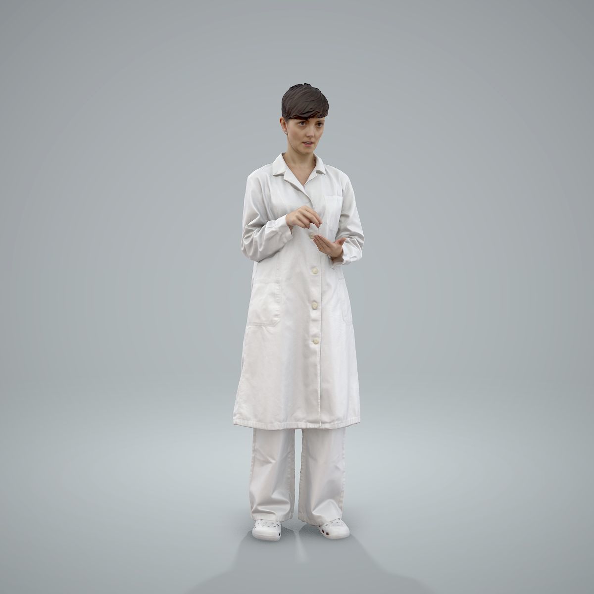 Female Doctor Wearing White Uniform WWom0303-HD2-O01P01-S 3D model_40