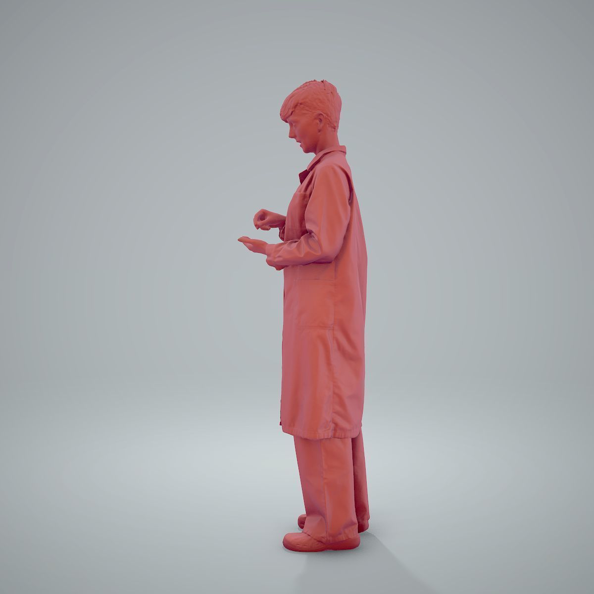 Female Doctor Wearing White Uniform WWom0303-HD2-O01P01-S 3D model_66