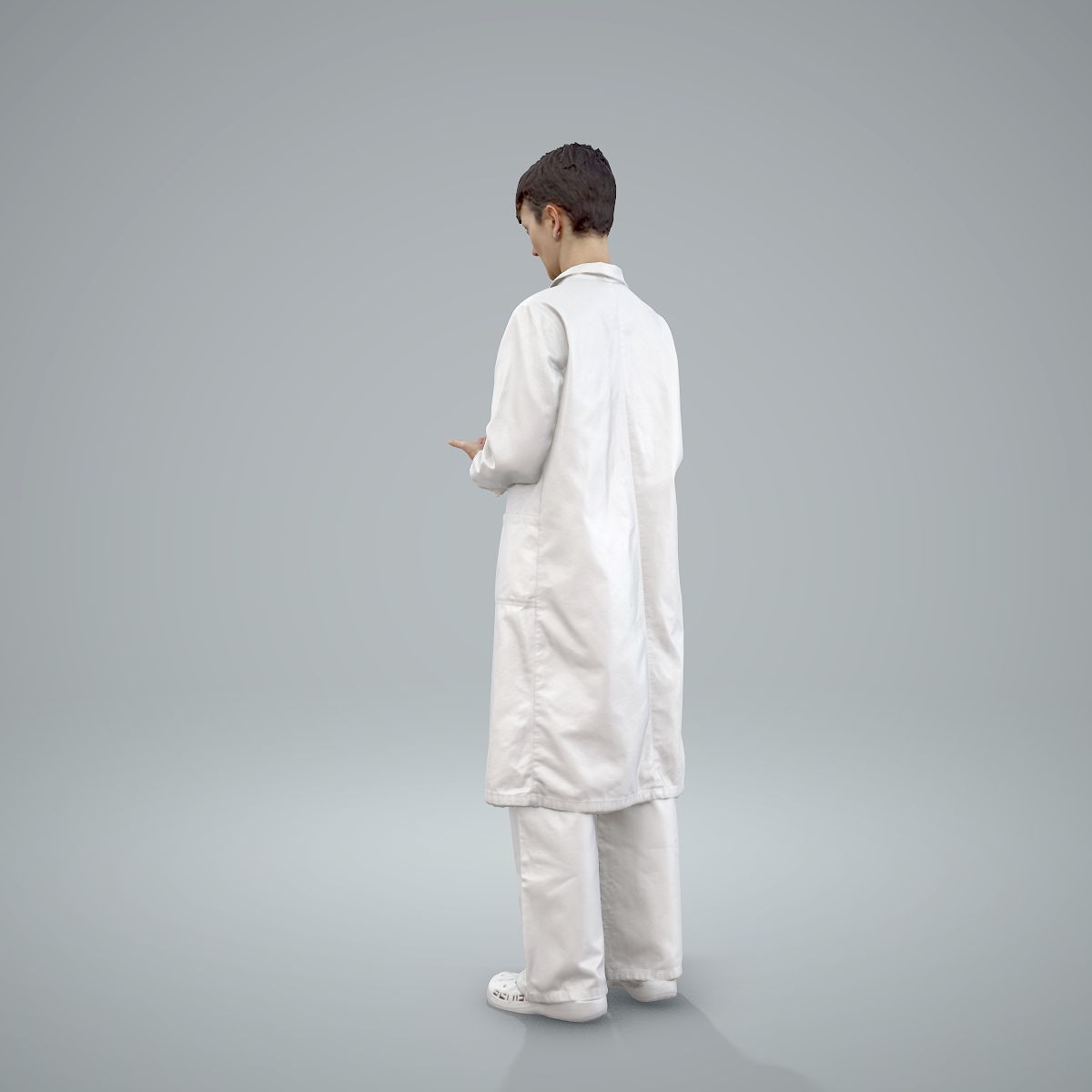 Female Doctor Wearing White Uniform WWom0303-HD2-O01P01-S 3D model_53