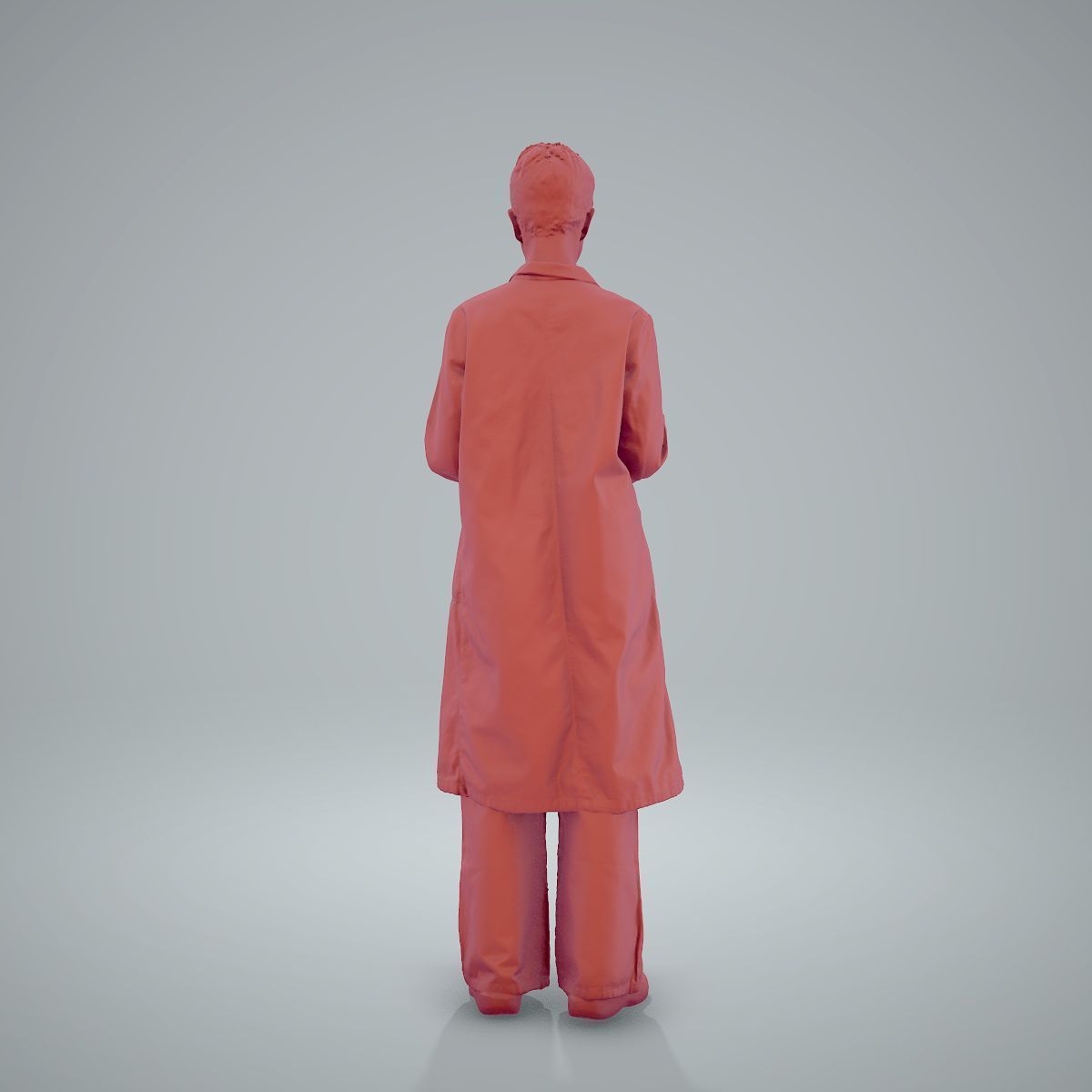 Female Doctor Wearing White Uniform WWom0303-HD2-O01P01-S 3D model_5