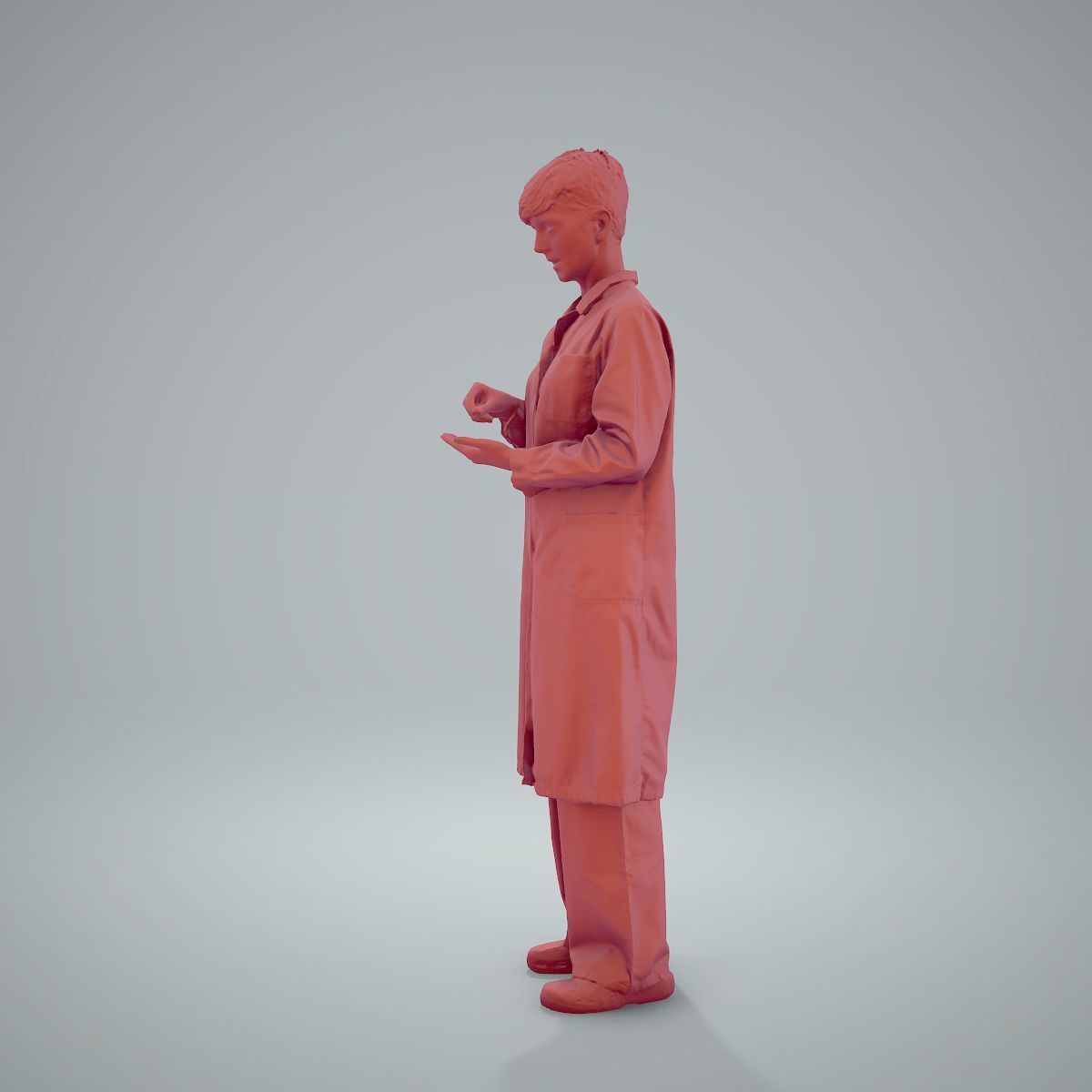 Female Doctor Wearing White Uniform WWom0303-HD2-O01P01-S 3D model_61