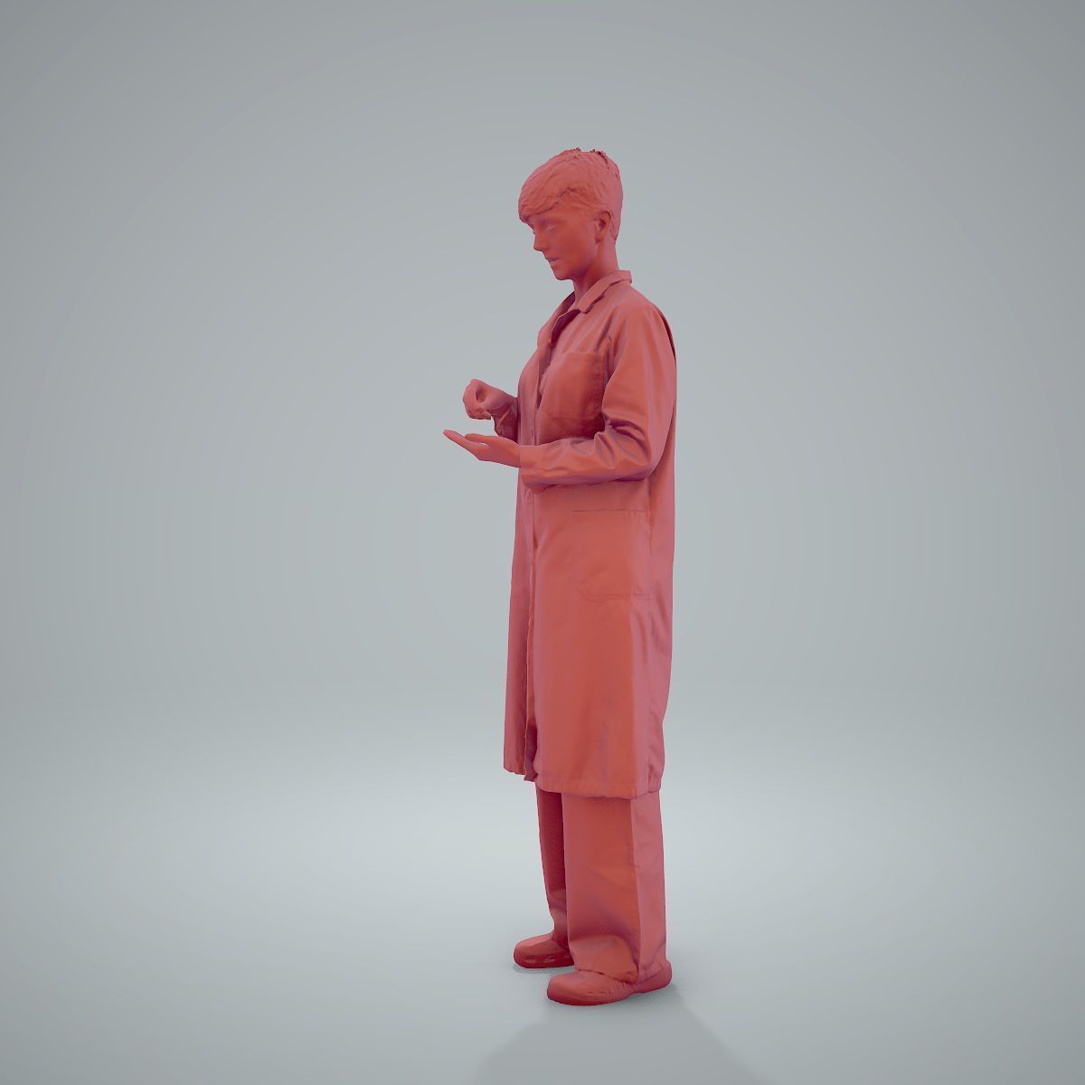 Female Doctor Wearing White Uniform WWom0303-HD2-O01P01-S 3D model_70