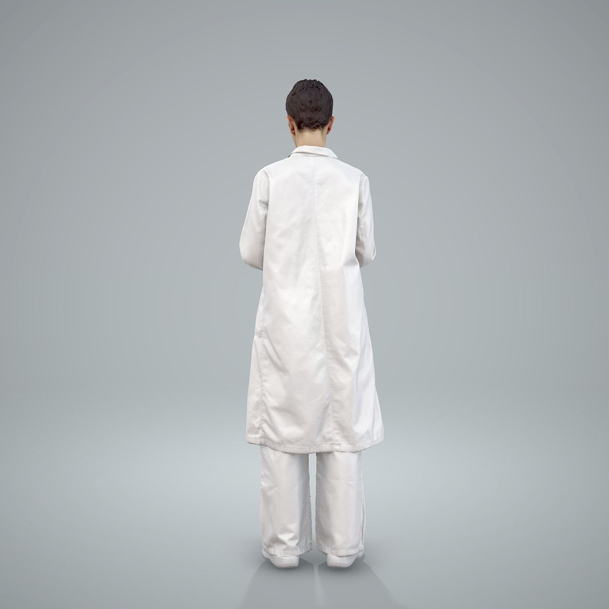 Female Doctor Wearing White Uniform WWom0303-HD2-O01P01-S 3D model_33