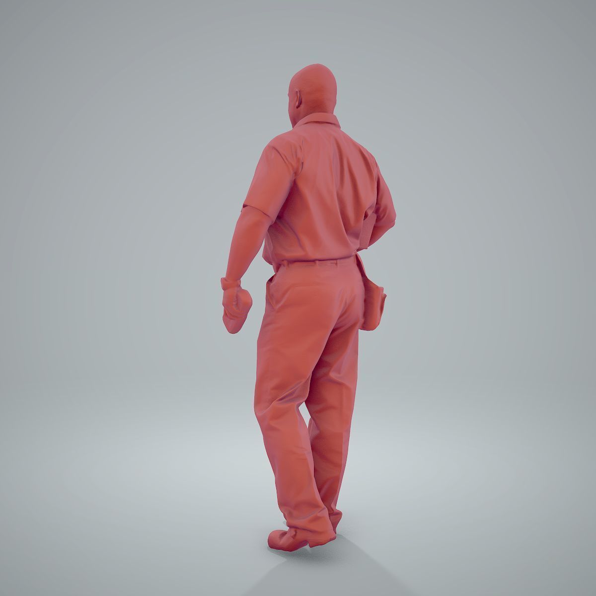 Standing Delivery Man with Uniform WMan0305-HD2-O01P01-S 3D model_13