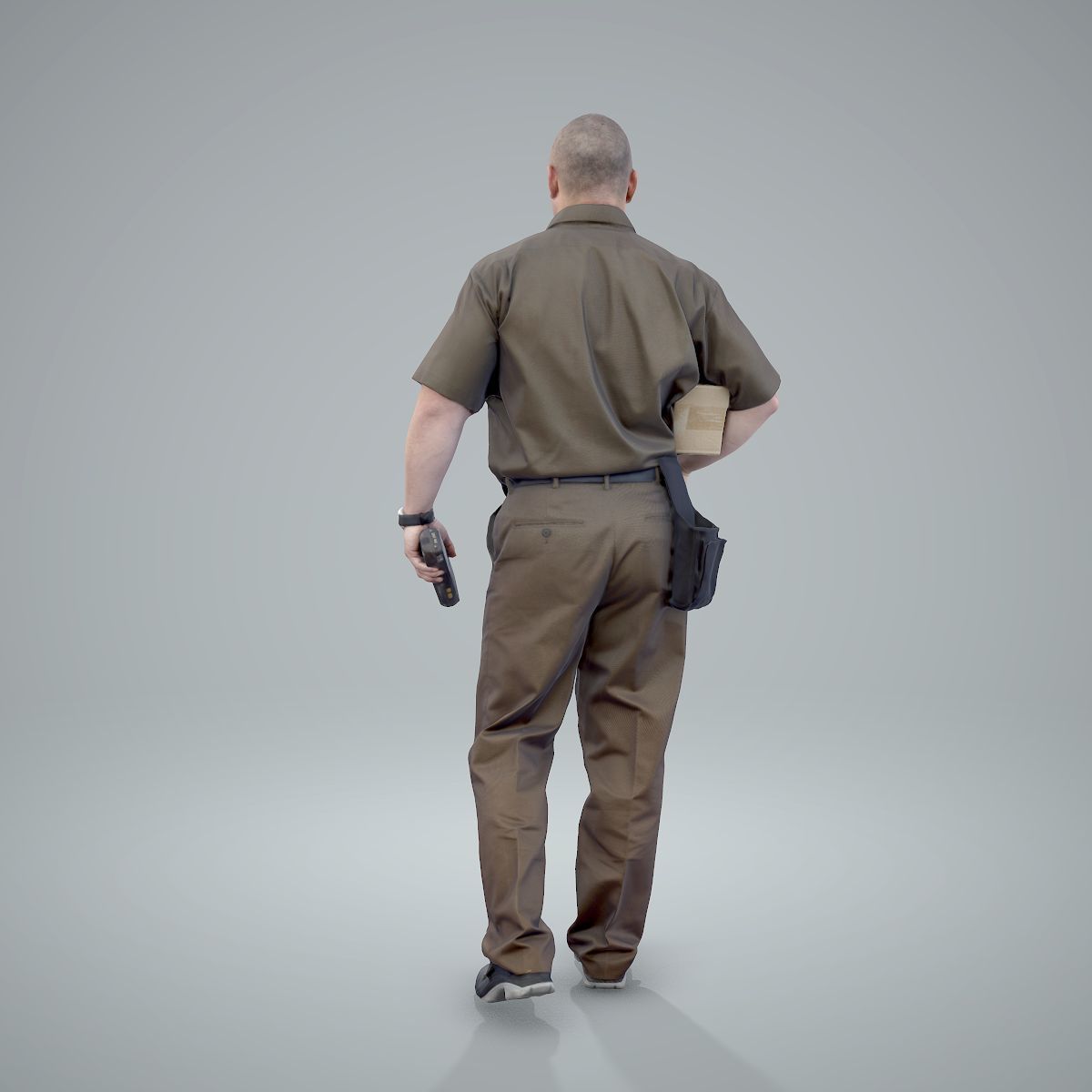 Standing Delivery Man with Uniform WMan0305-HD2-O01P01-S 3D model_9