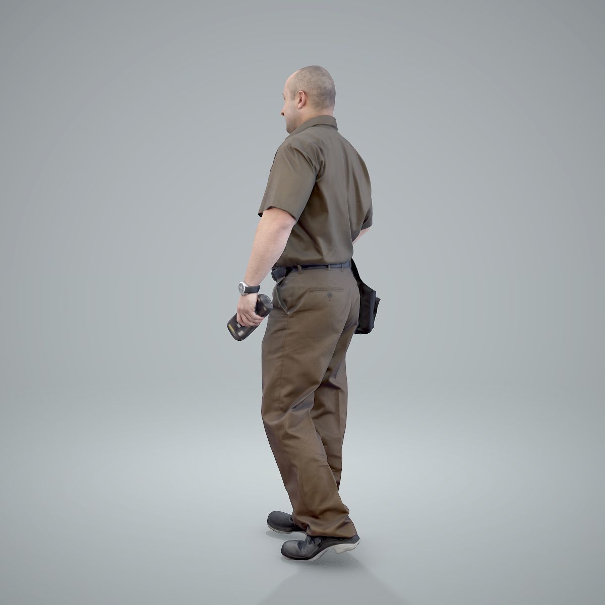 Standing Delivery Man with Uniform WMan0305-HD2-O01P01-S 3D model_28