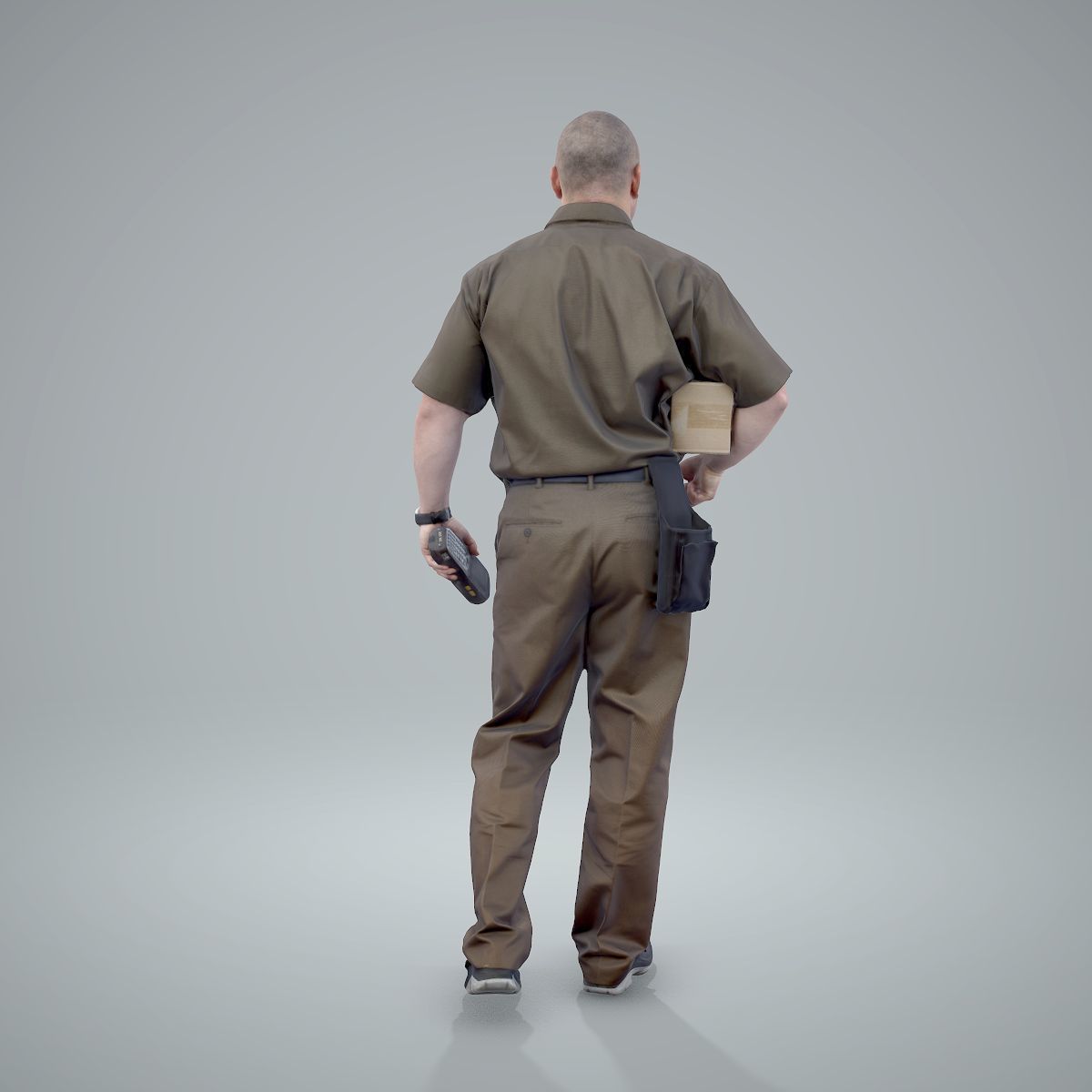 Standing Delivery Man with Uniform WMan0305-HD2-O01P01-S 3D model_64