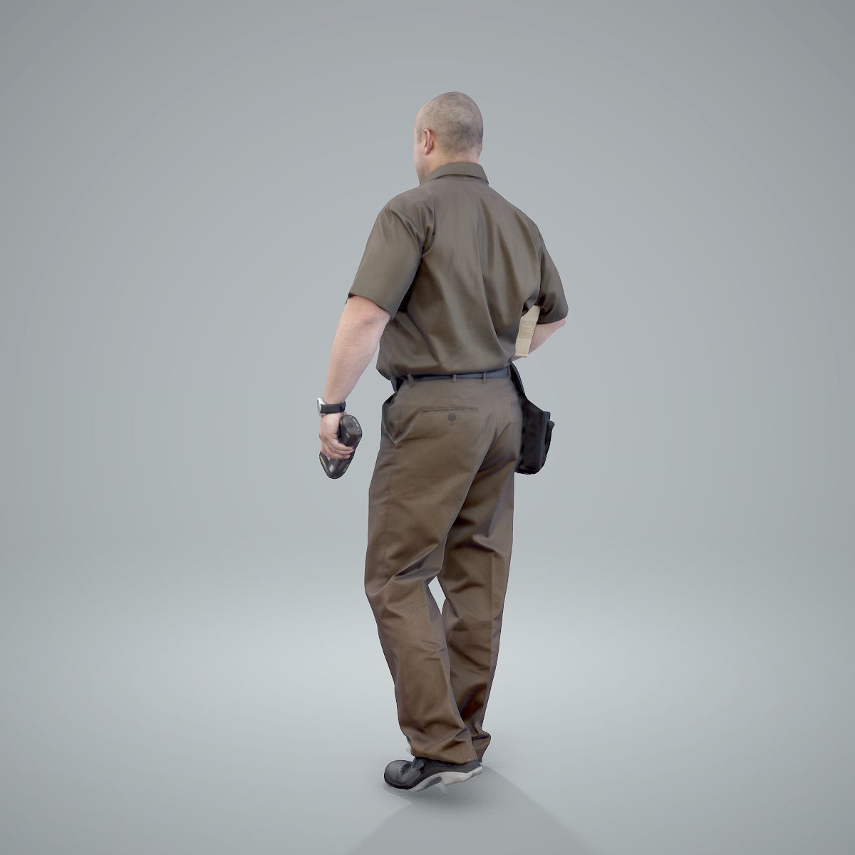 Standing Delivery Man with Uniform WMan0305-HD2-O01P01-S 3D model_46