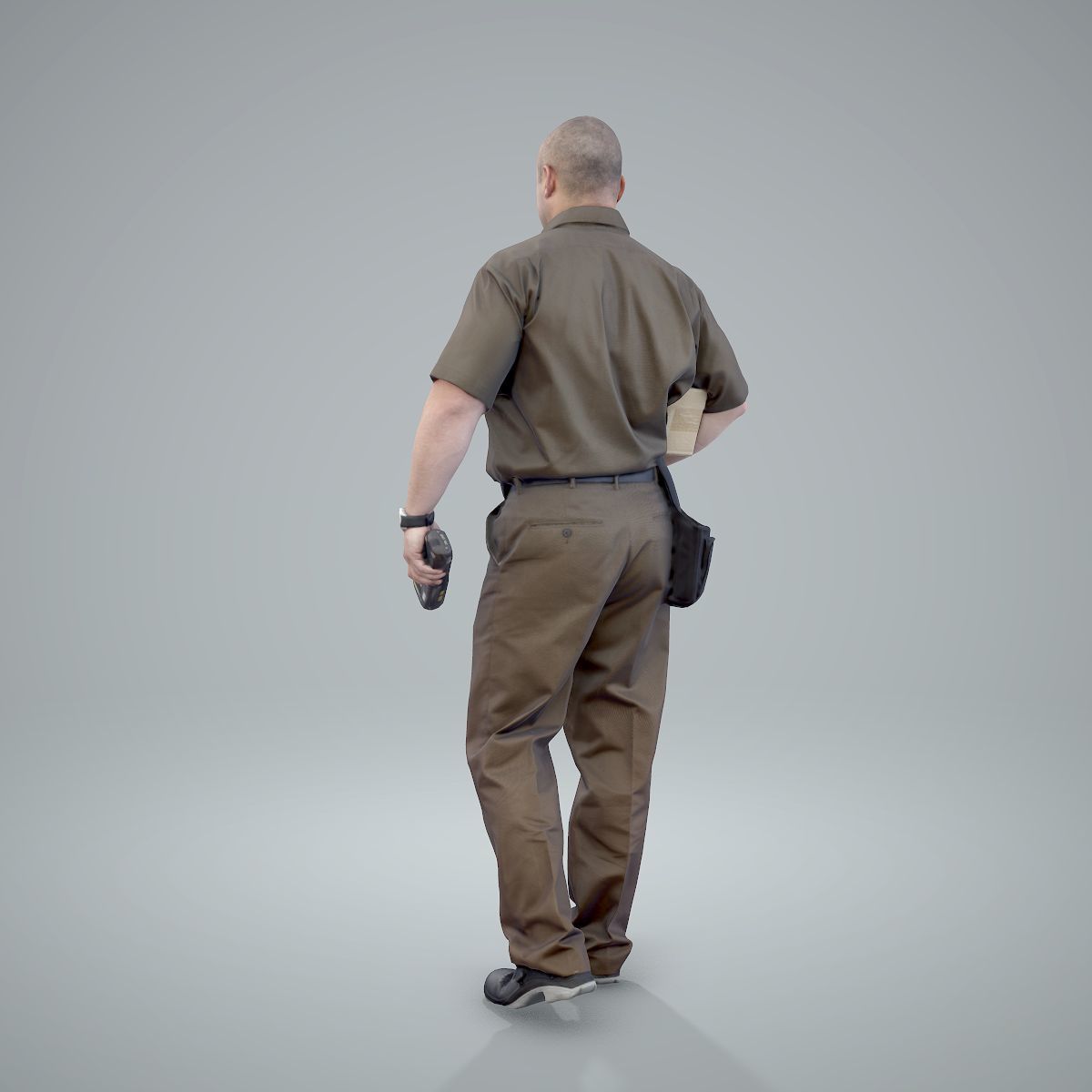 Standing Delivery Man with Uniform WMan0305-HD2-O01P01-S 3D model_47