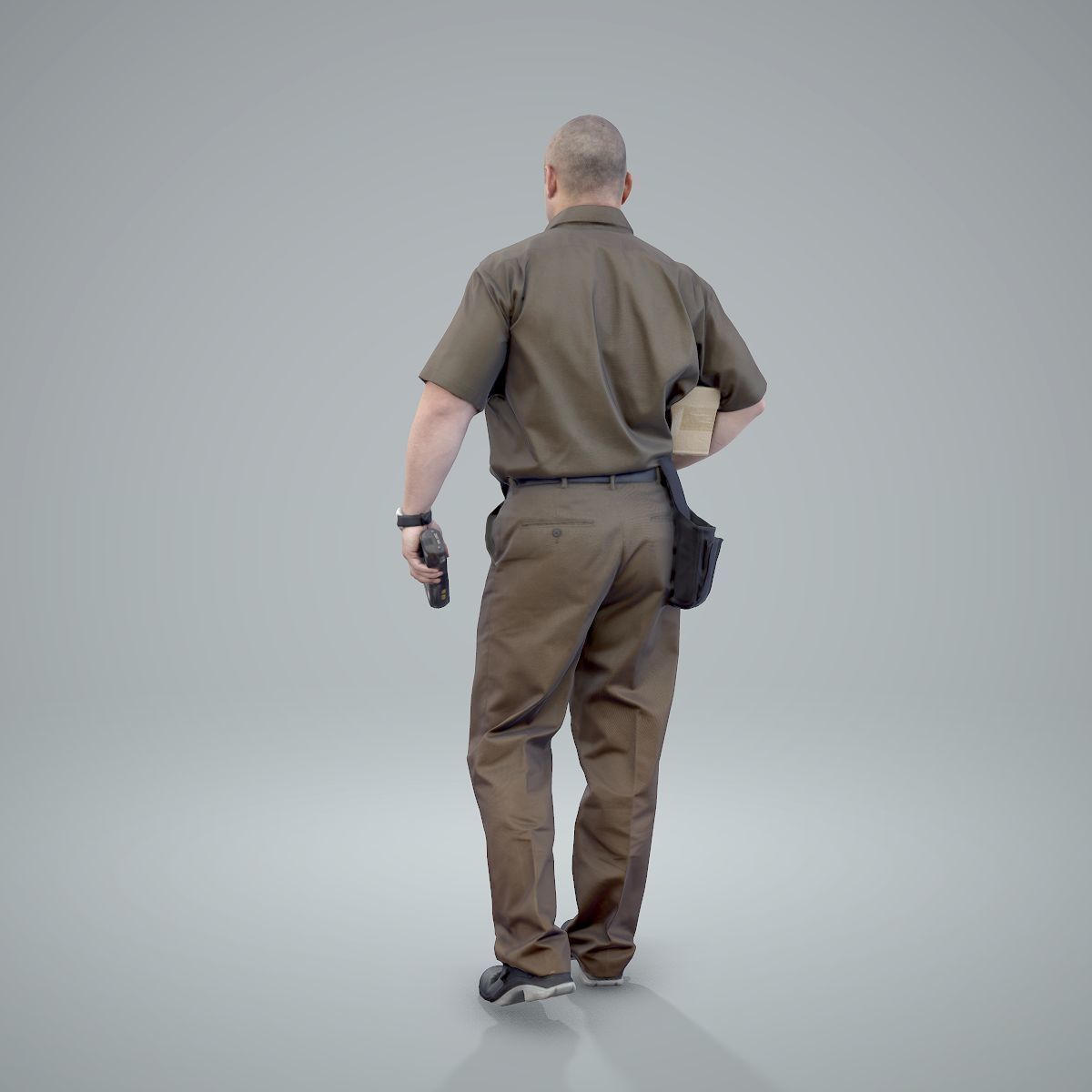 Standing Delivery Man with Uniform WMan0305-HD2-O01P01-S 3D model_39